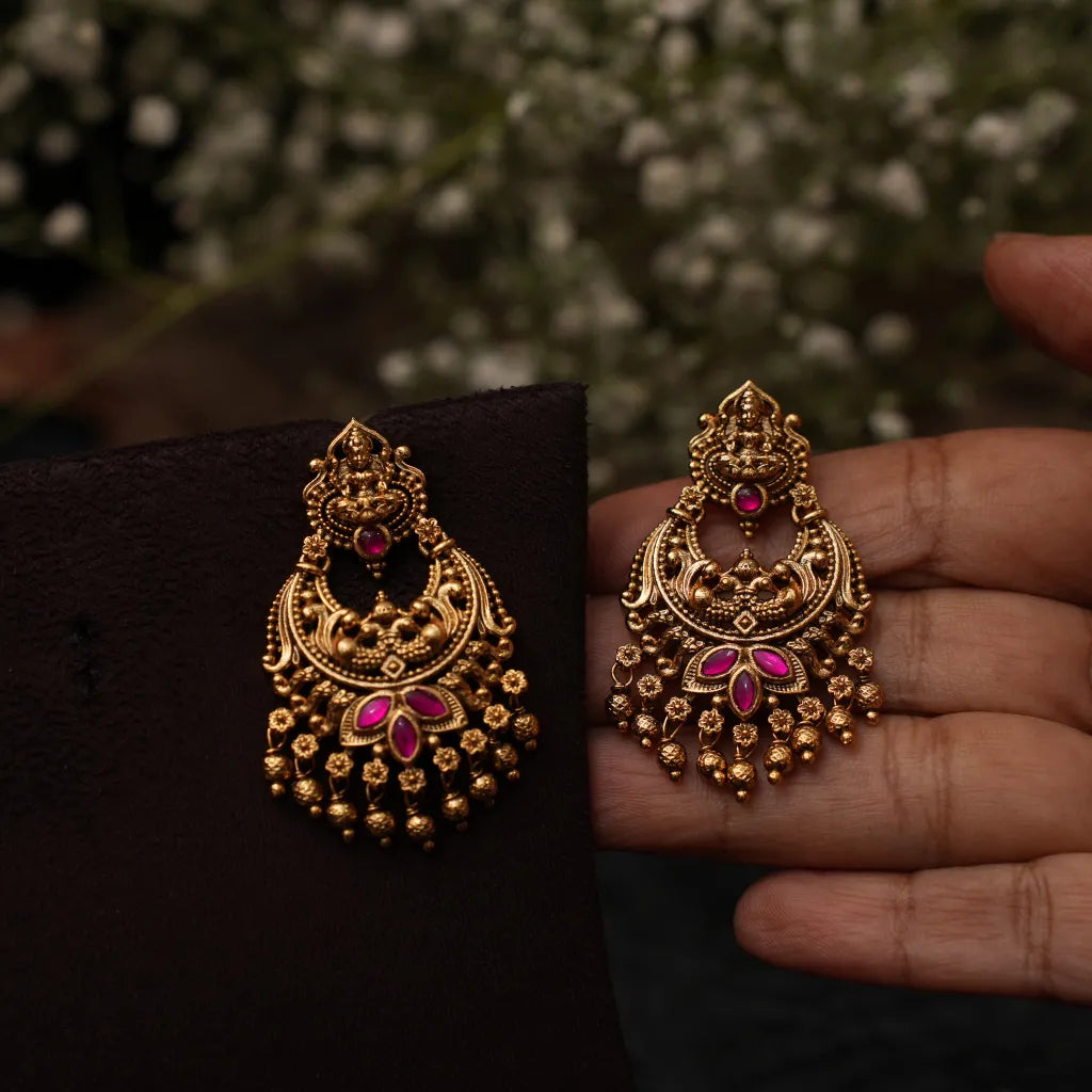 Shula Antique Chandbali Earrings