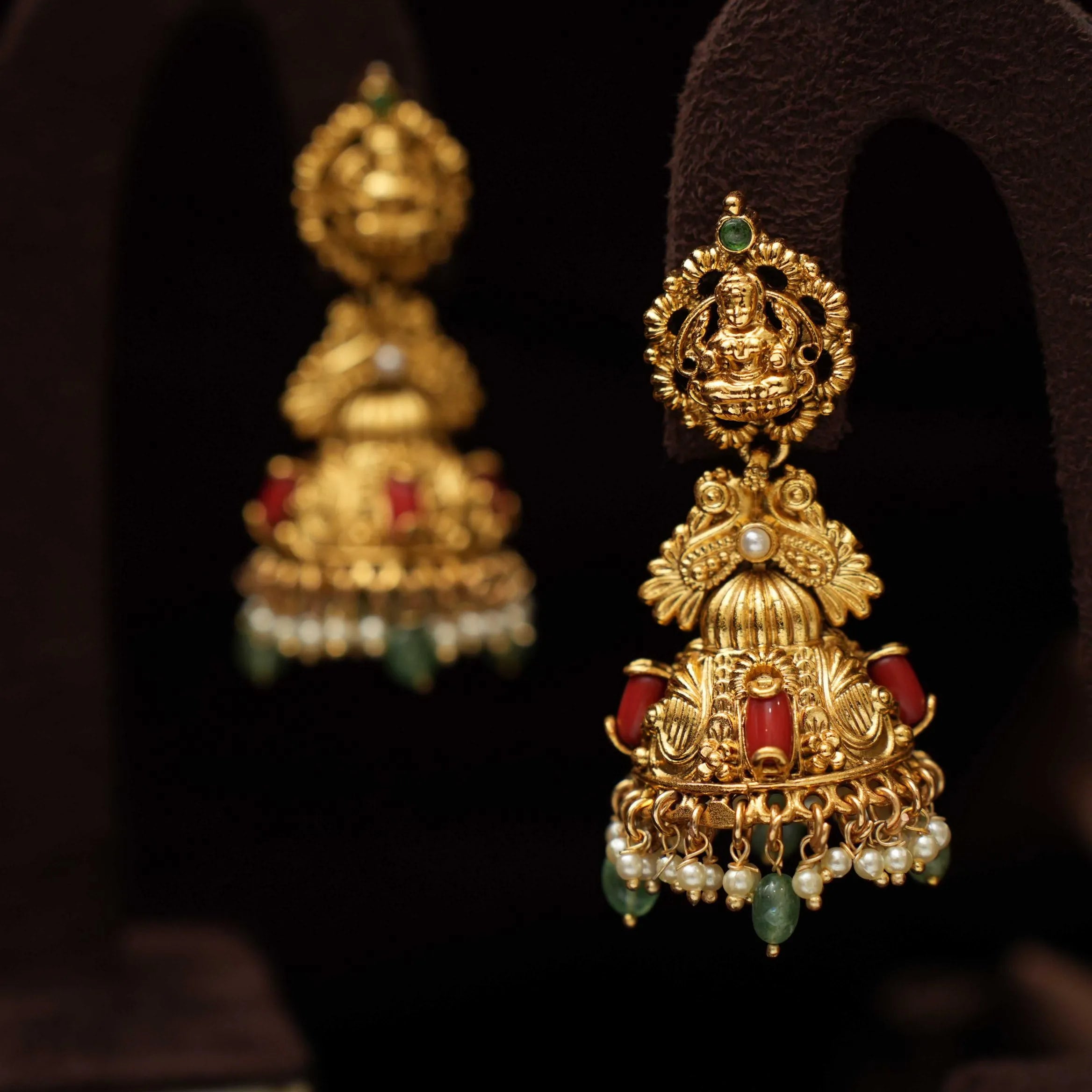 Shyla Antique Jhumka Earrings