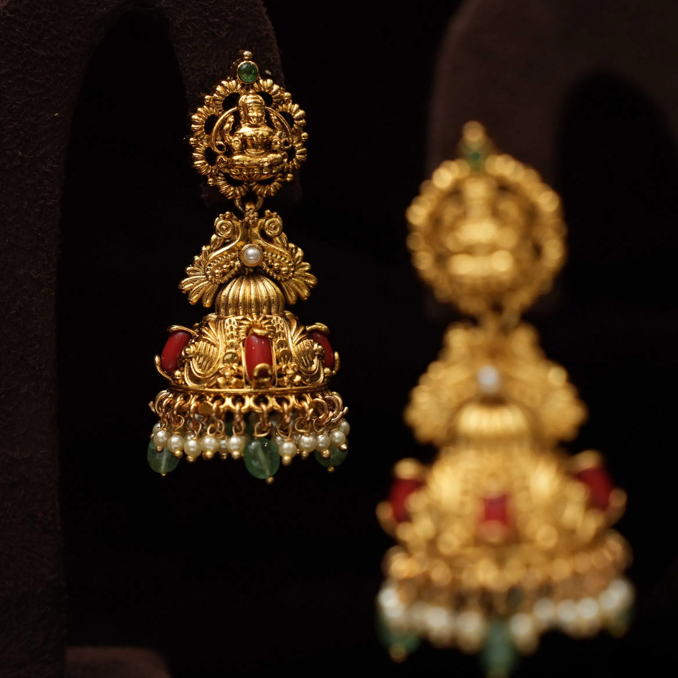 Shyla Antique Jhumka Earrings