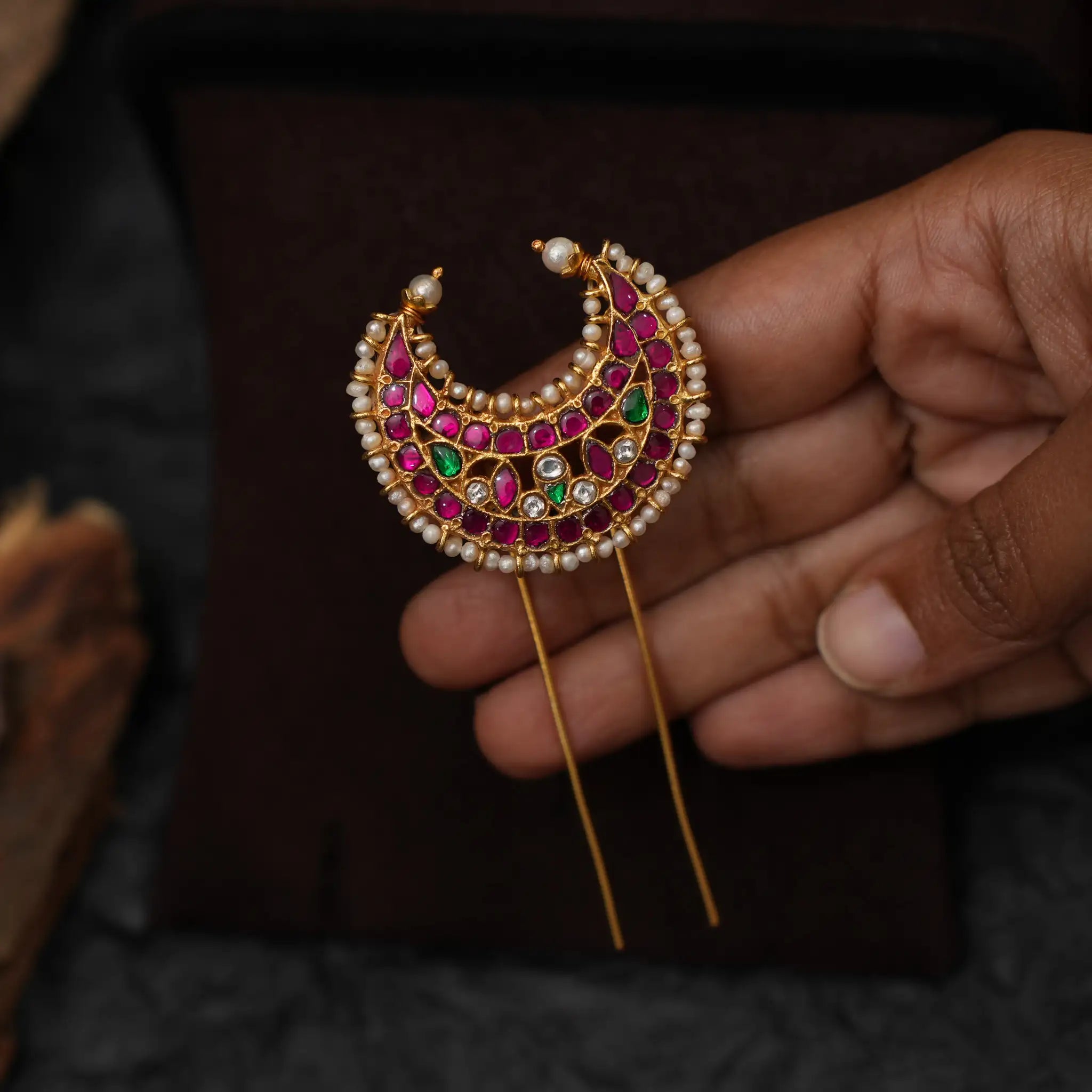 Siara Silver Hair Pin
