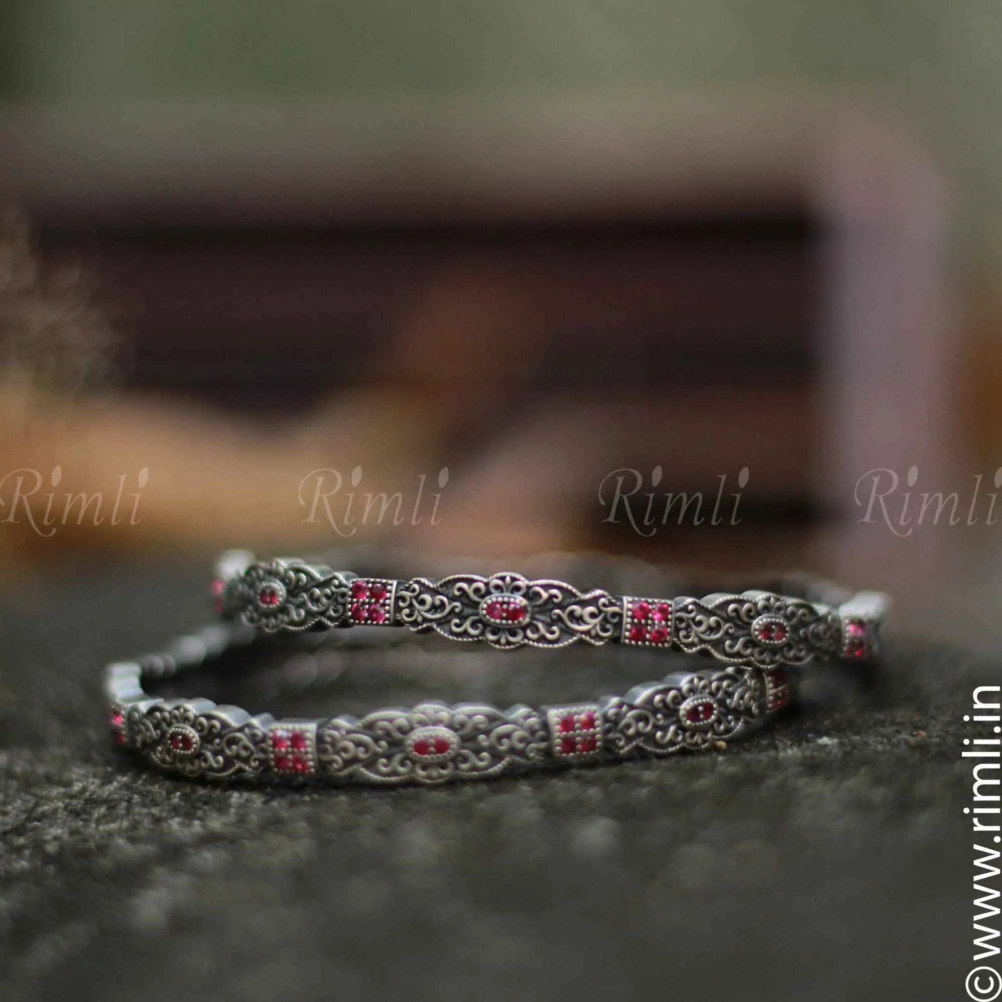 Ethnic silver bangles discount