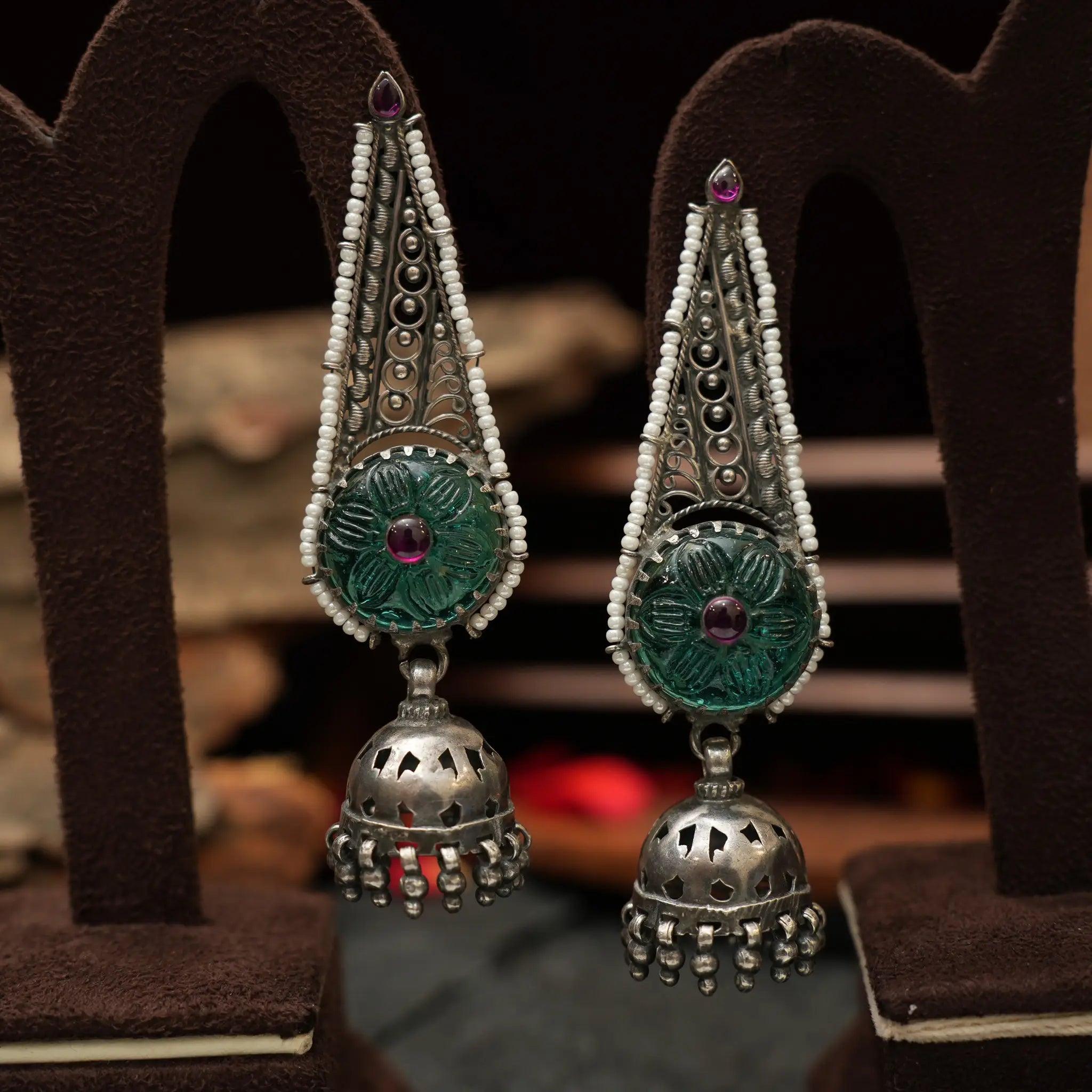 Silver Geometric Earrings