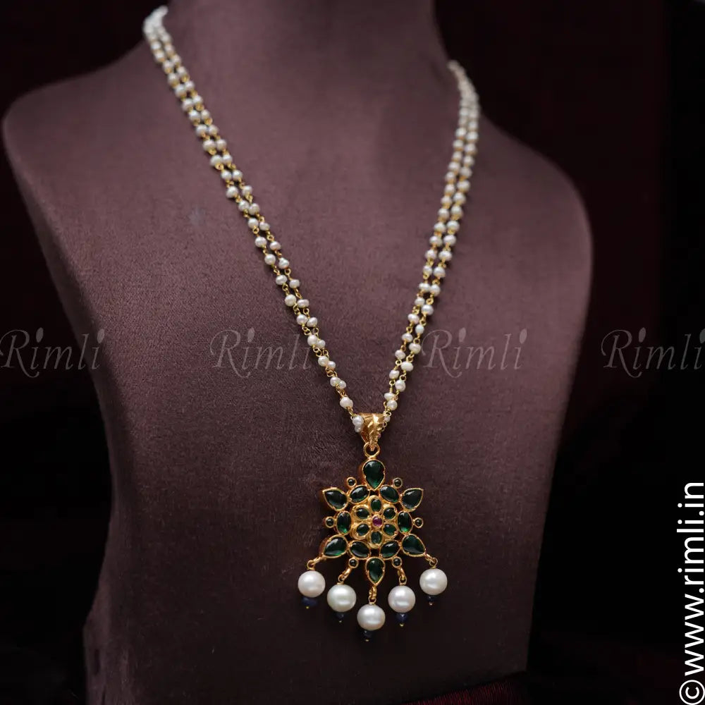 Sriya Silver Reversible Pendant Chain