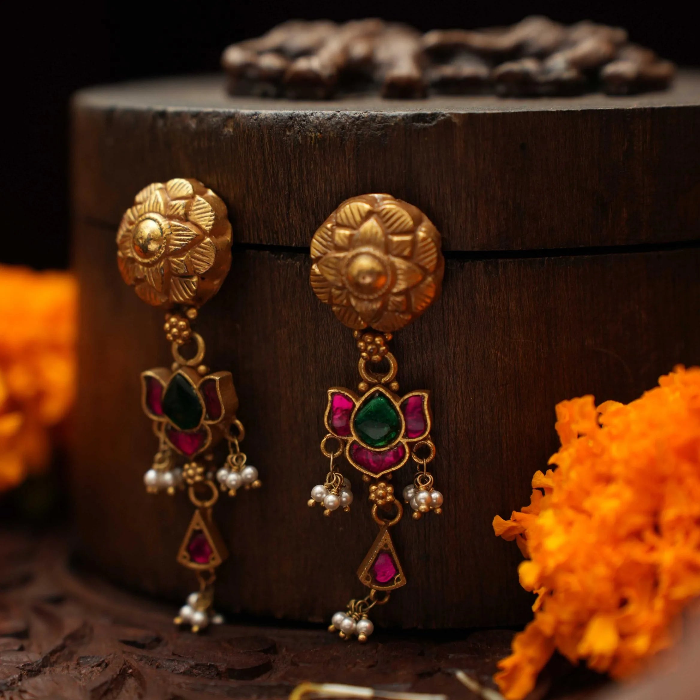 Menaka Silver Earrings