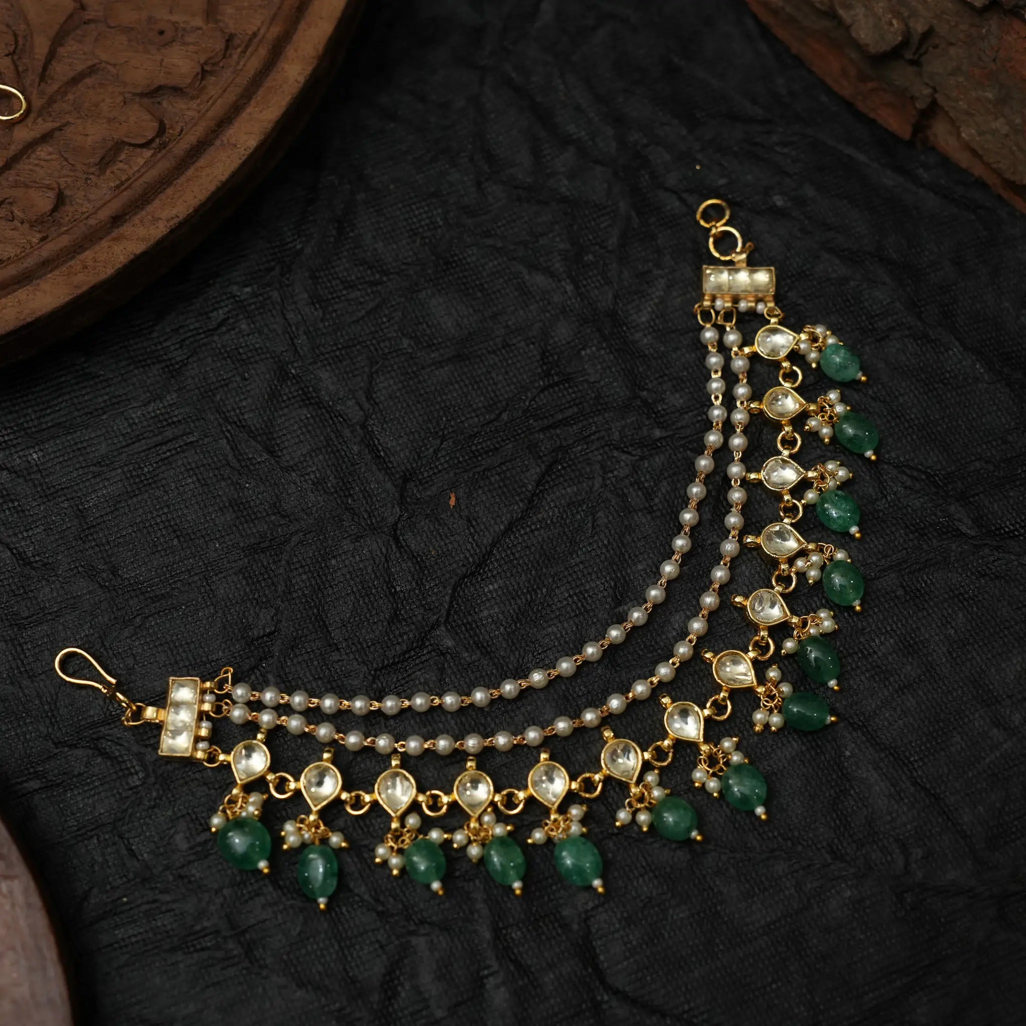 Siyara Polki Ear Chain