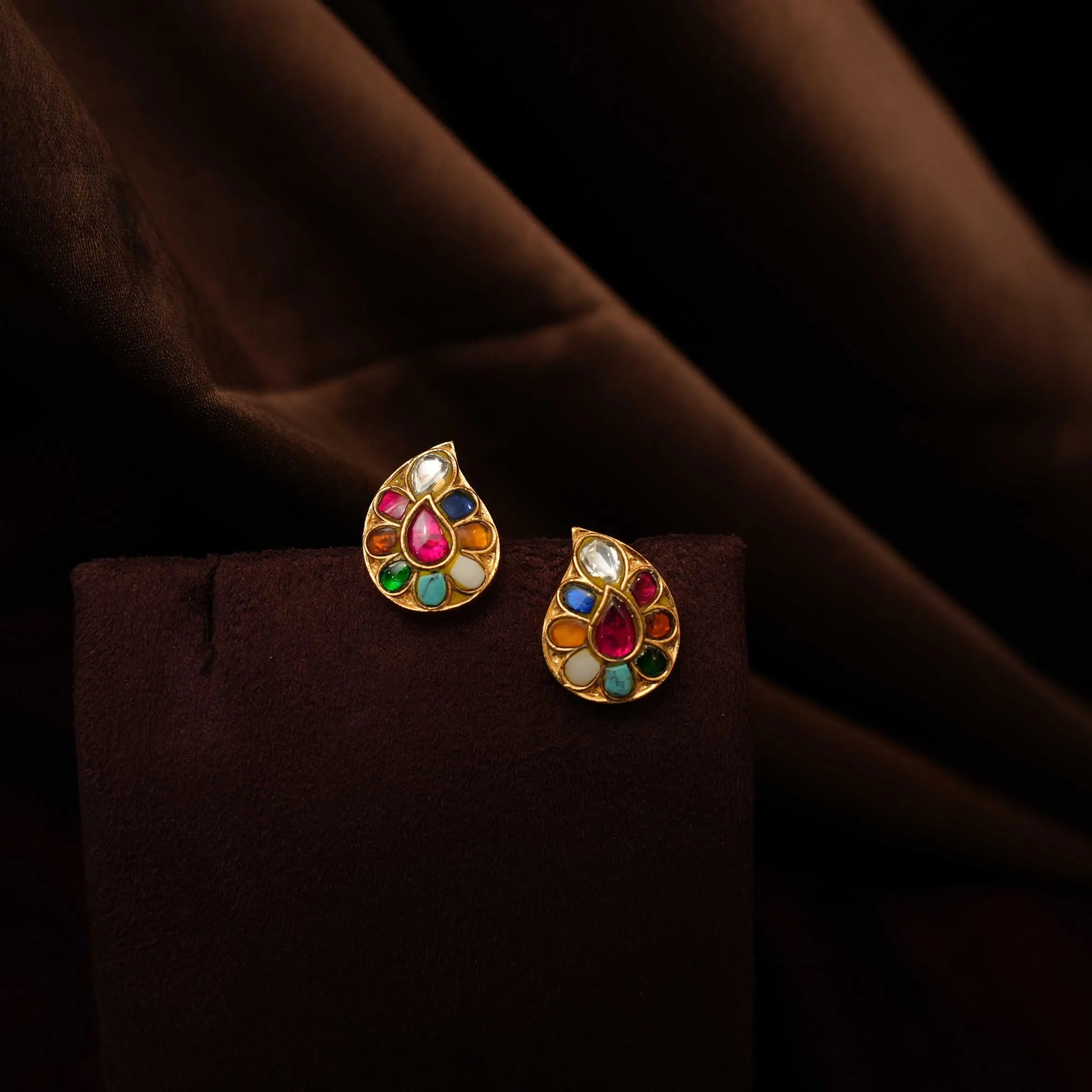 Siyav Polki Necklace - Multicolor