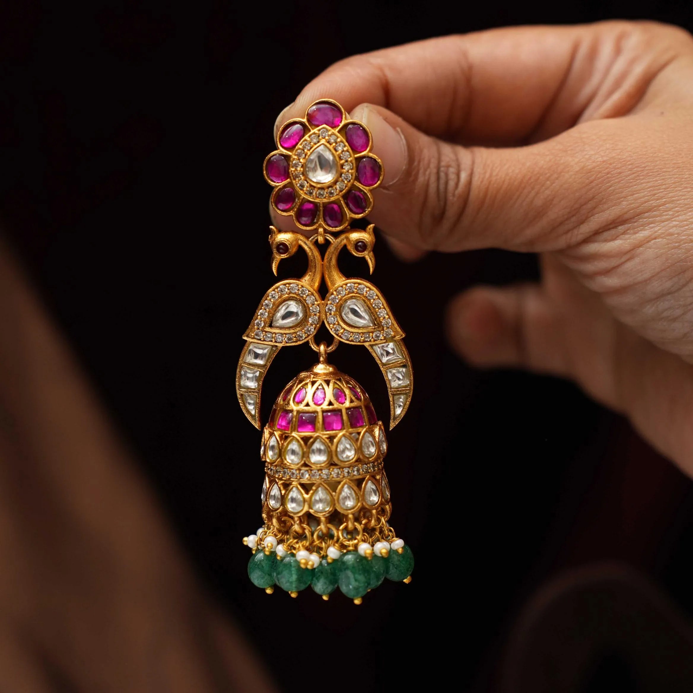 Skylar Polki Jhumka Earrings