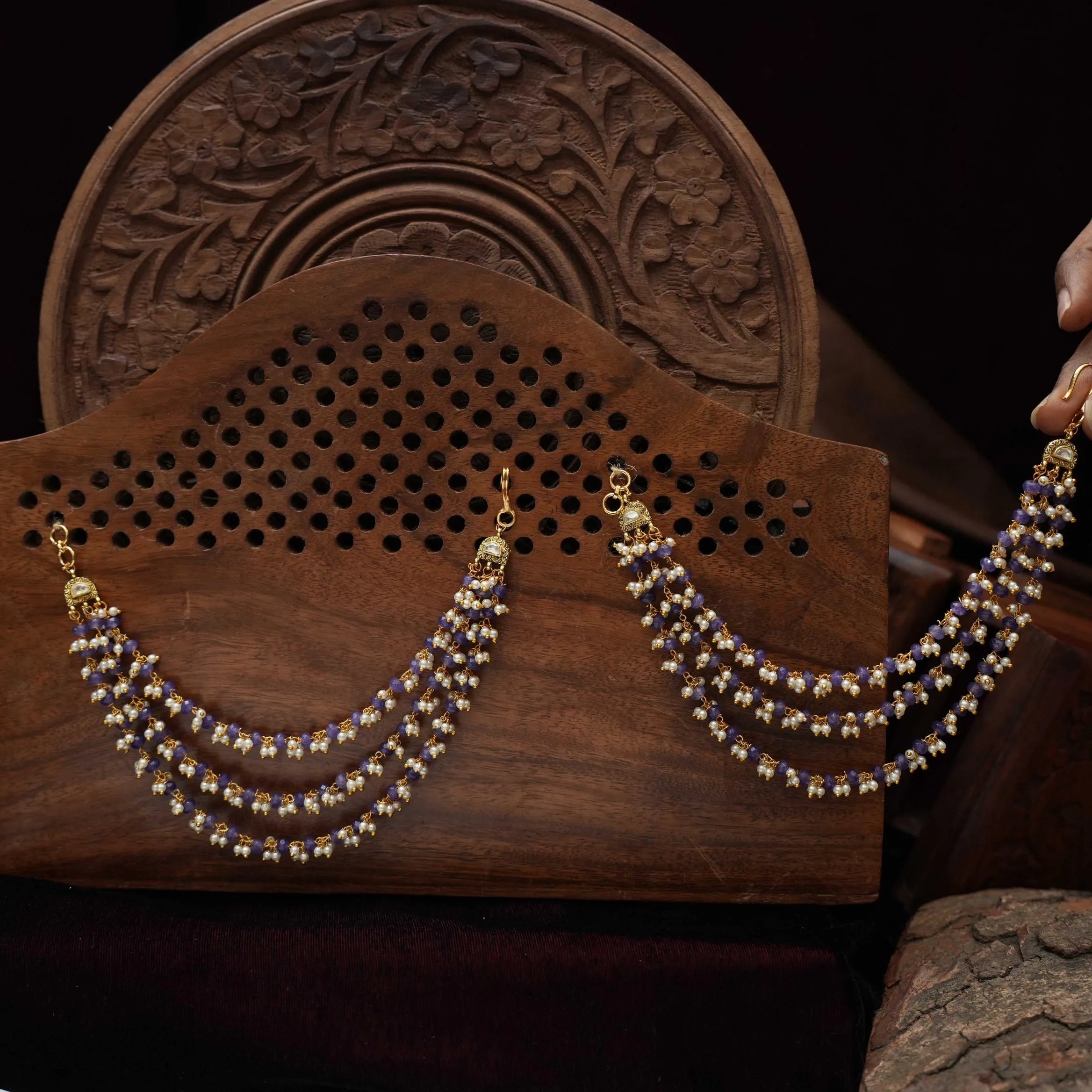 Sonia Polki Ear Chain