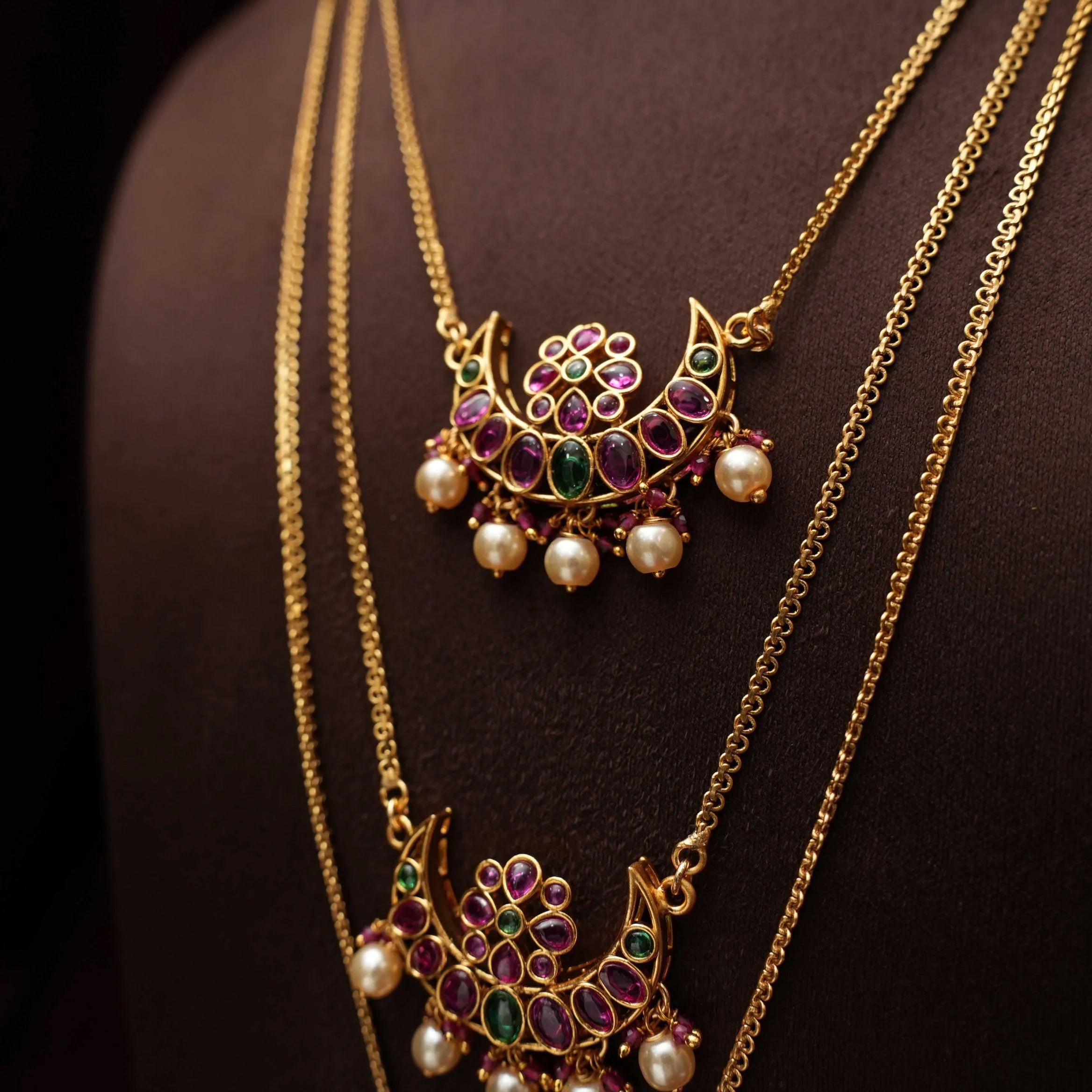 Sruthi Minimal Antique Necklace