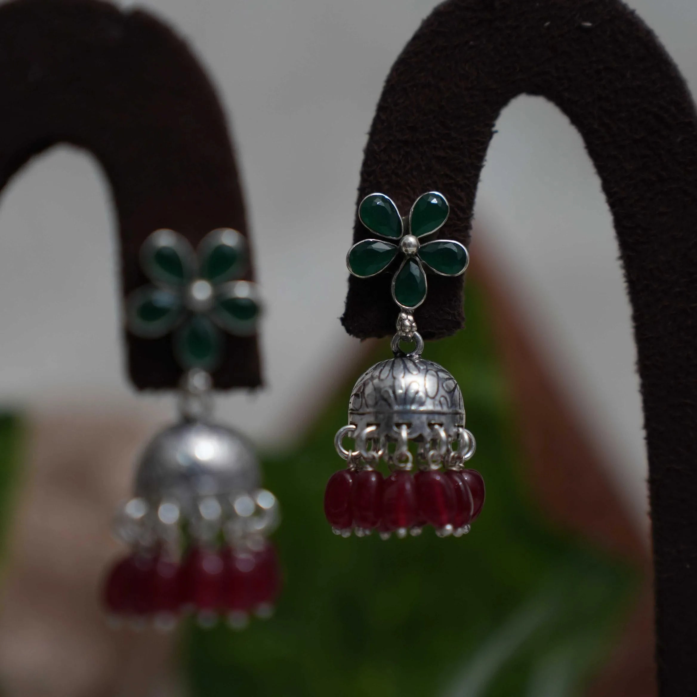 Aamani Silver Jhumka Earrings - Stelara