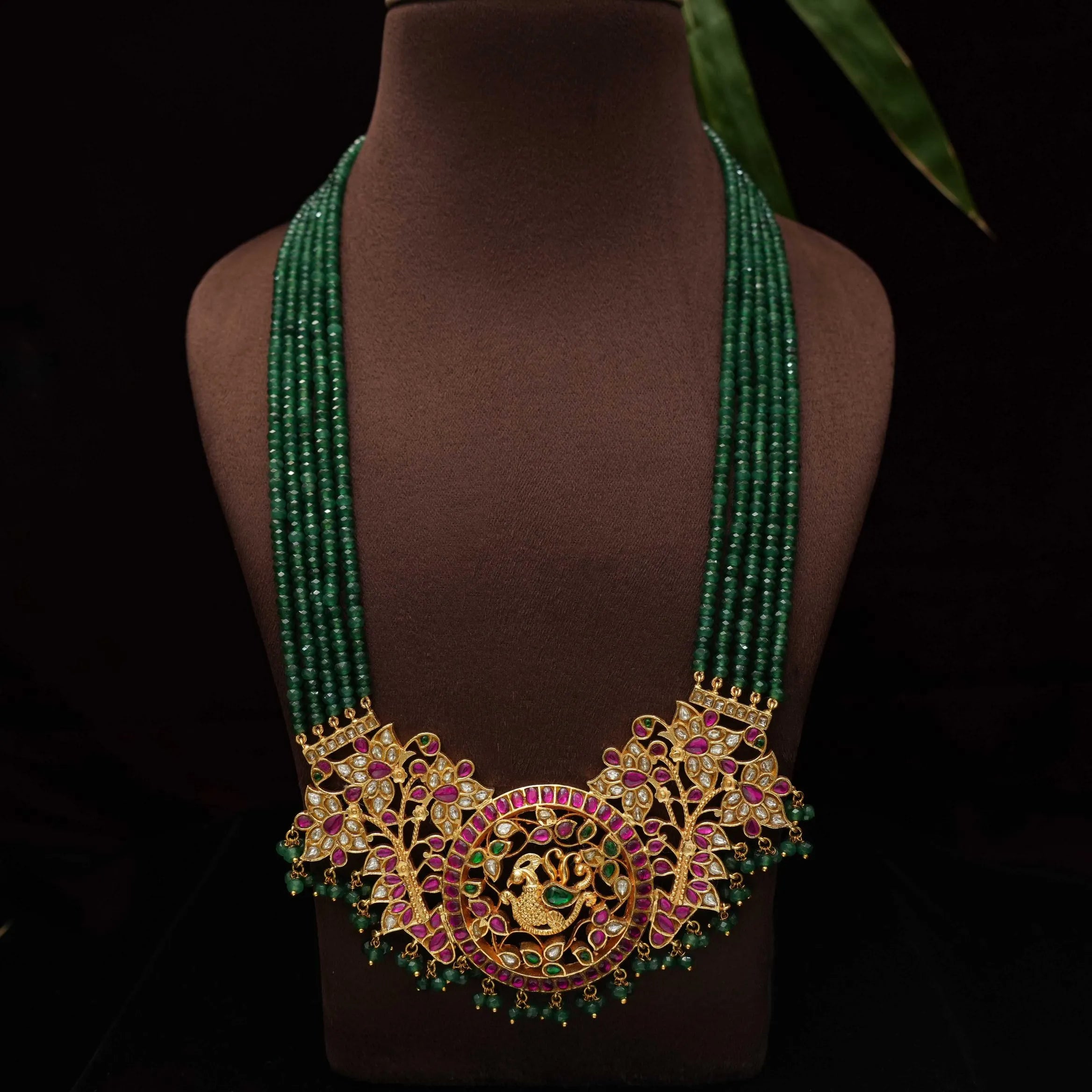 Suhana Polki Temple Necklace