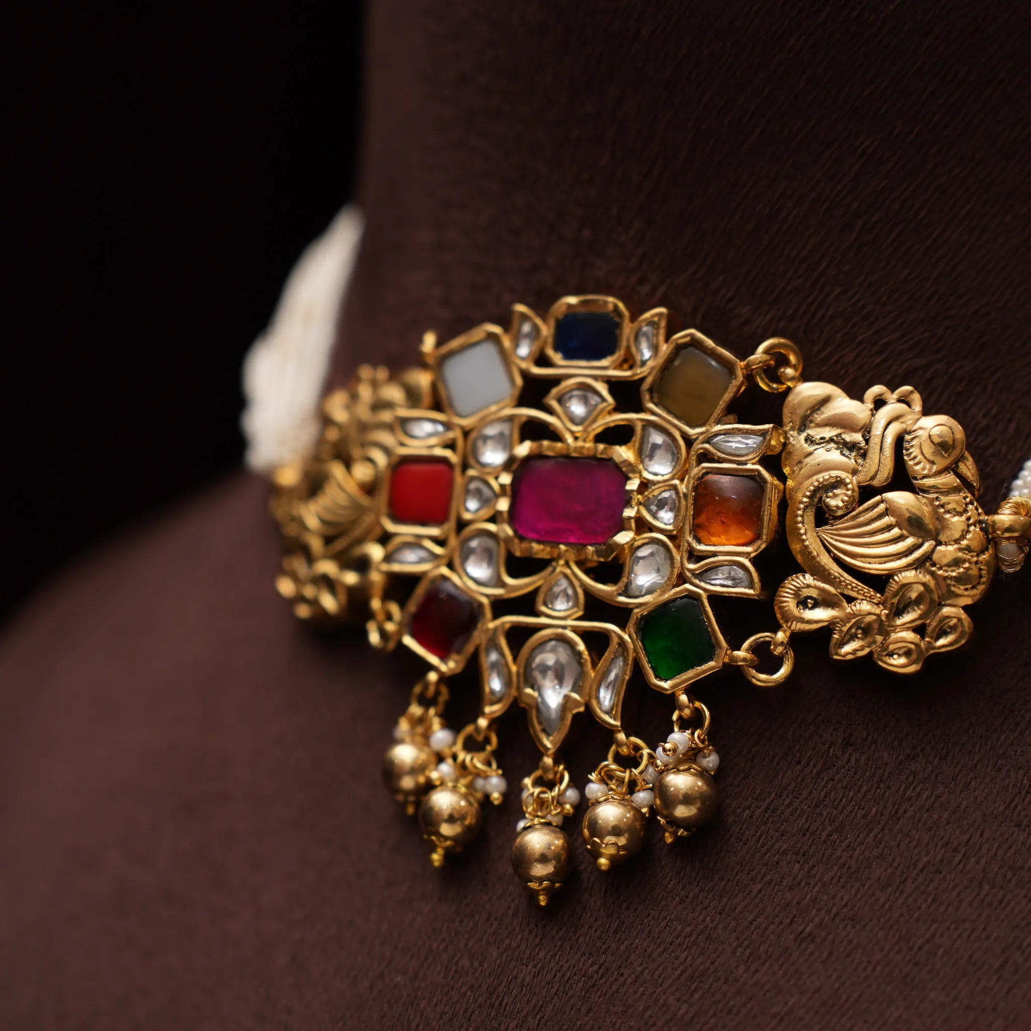 Sunantha Pearl Polki Choker