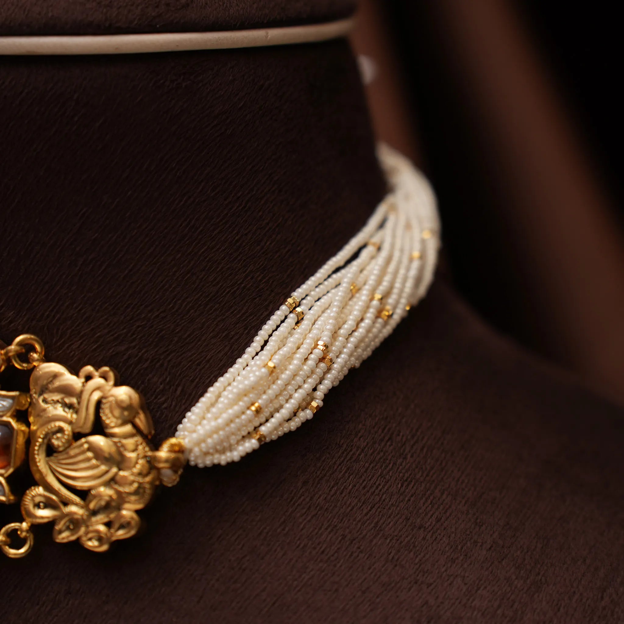 Sunantha Pearl Polki Choker