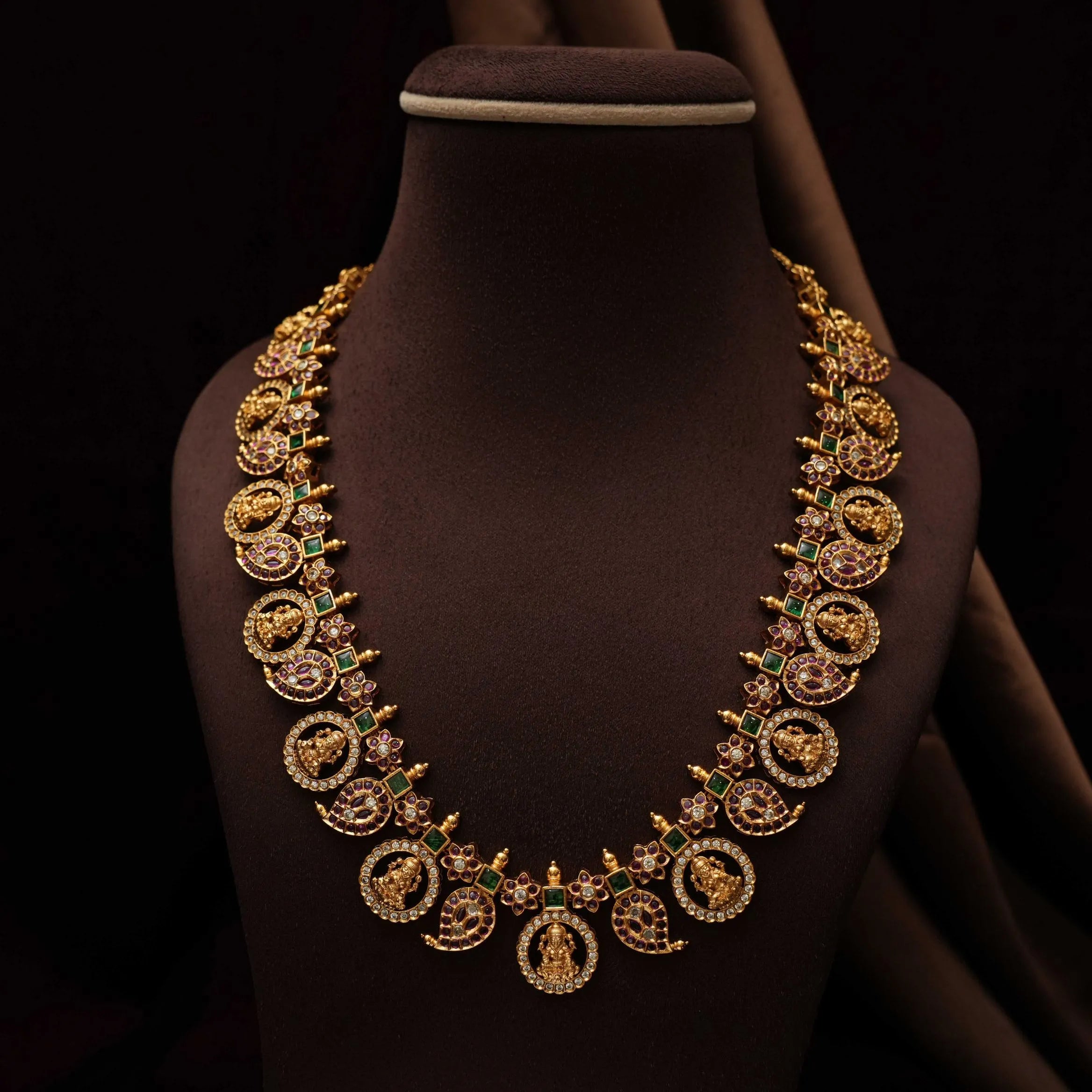Supriya Antique Necklace - Green