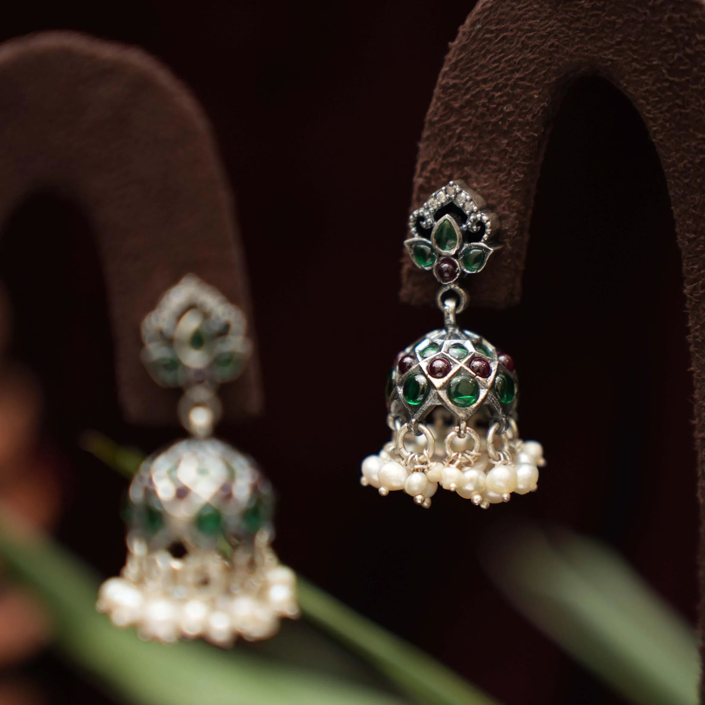 Surabi Silver Jhumka Earrings - Rimli Boutique