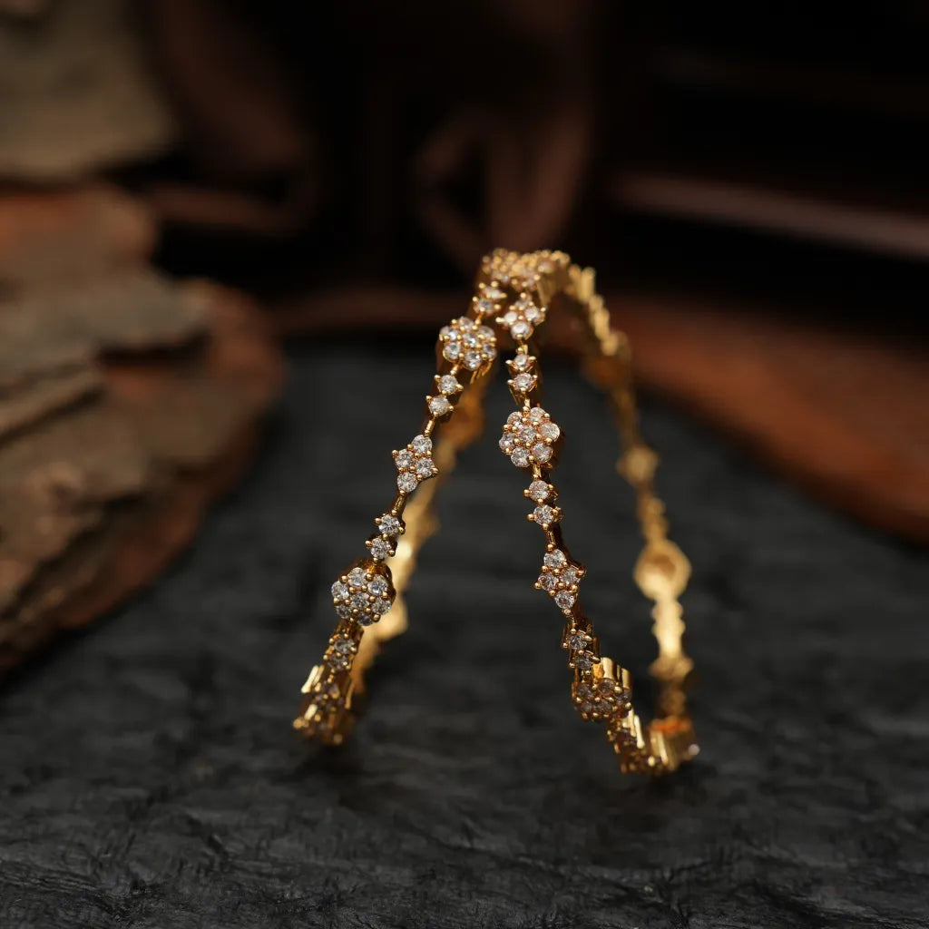 Susanaah Zircon Bangles