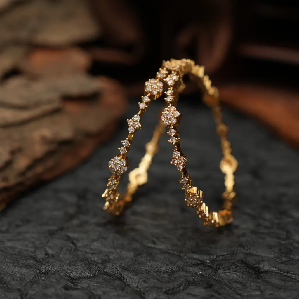 Susanaah Zircon Bangles