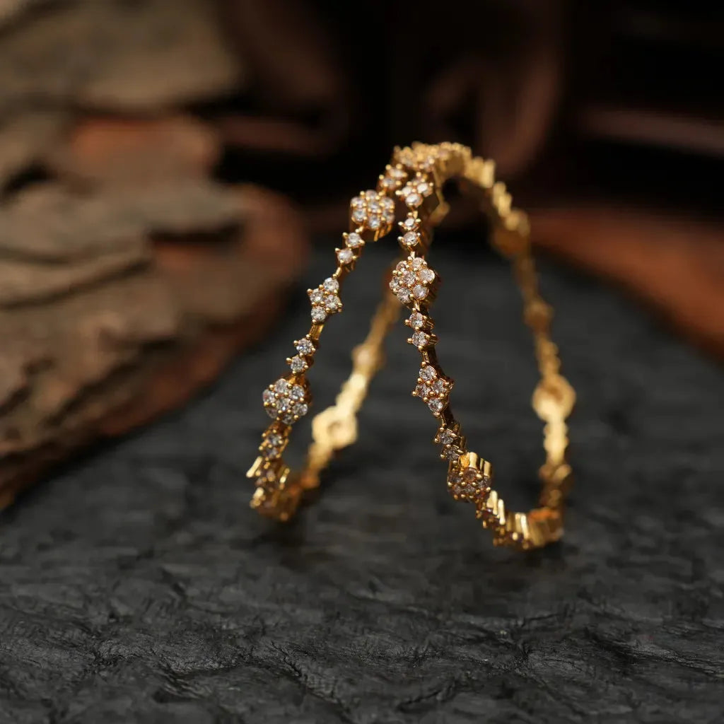 Susanaah Zircon Bangles
