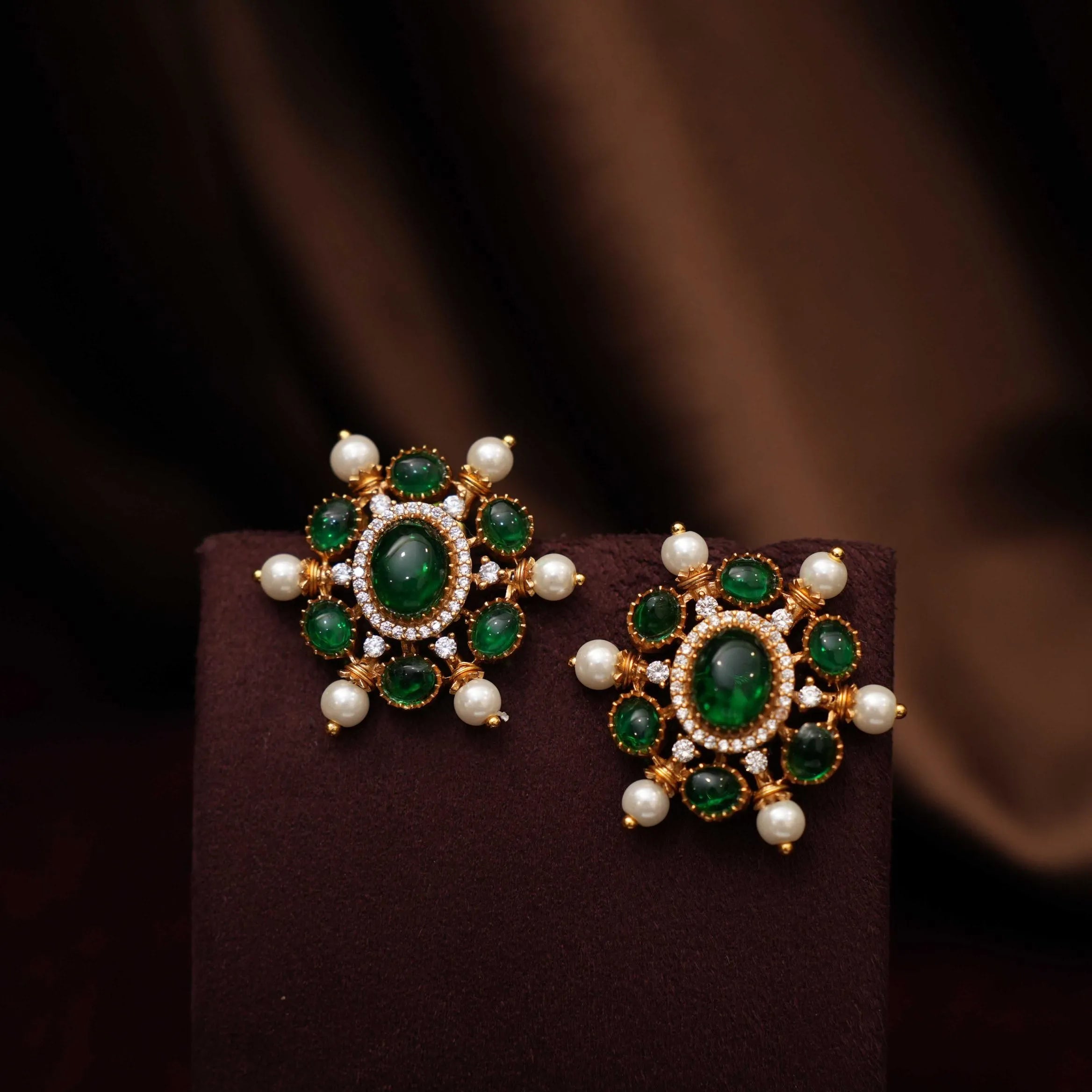 Swara Antique Hasli Necklace - Green