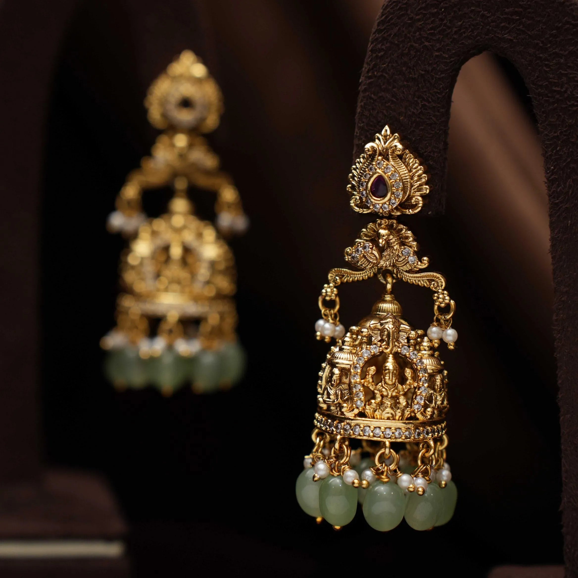 Swara Antique Jhumka Earrings