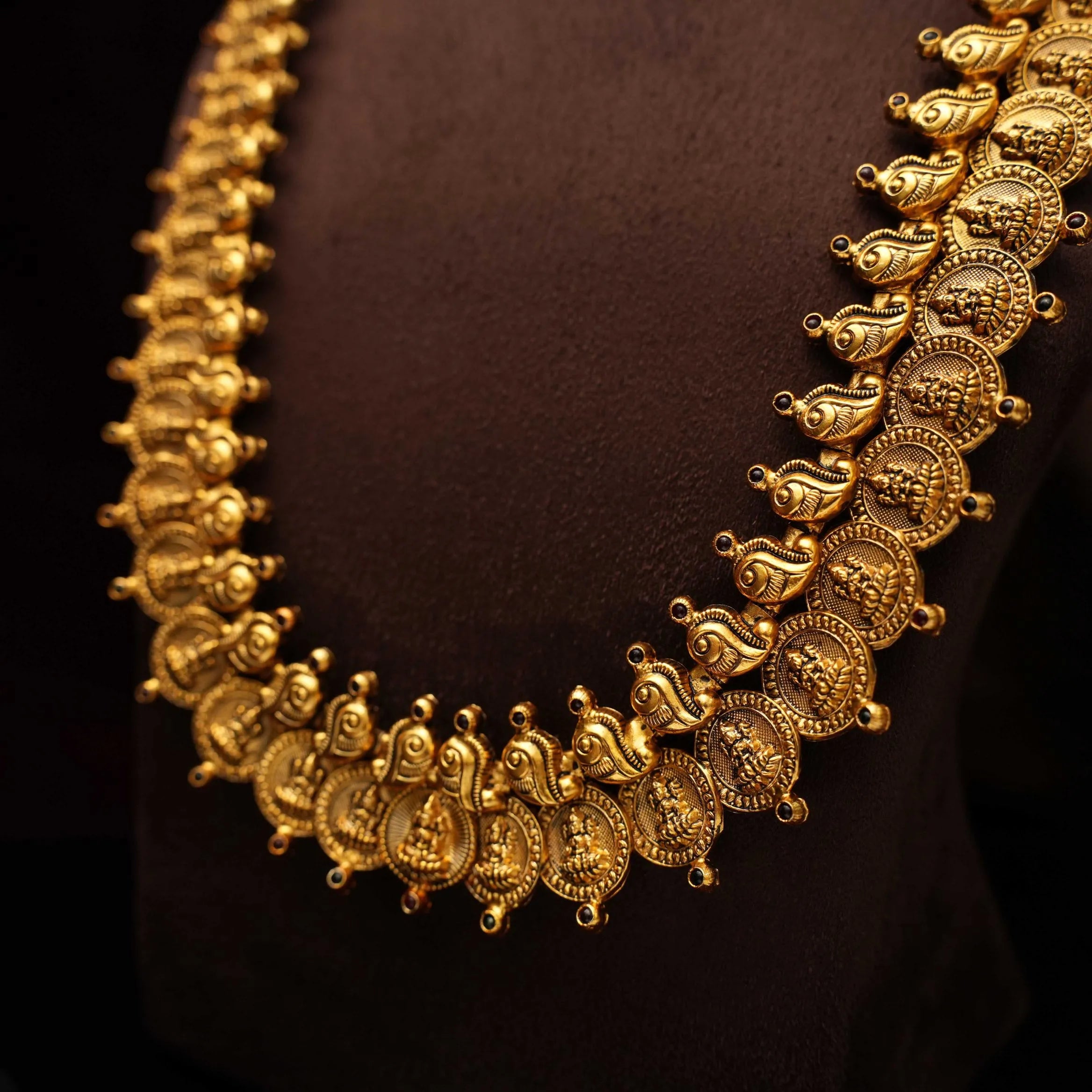 Swarali Silver Coin Necklace