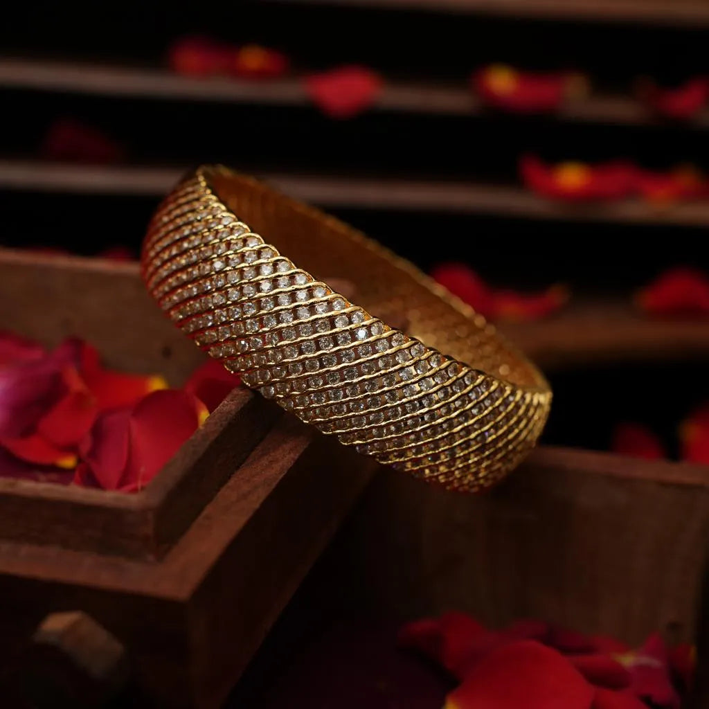 Swasti Zircon Kada Bangle