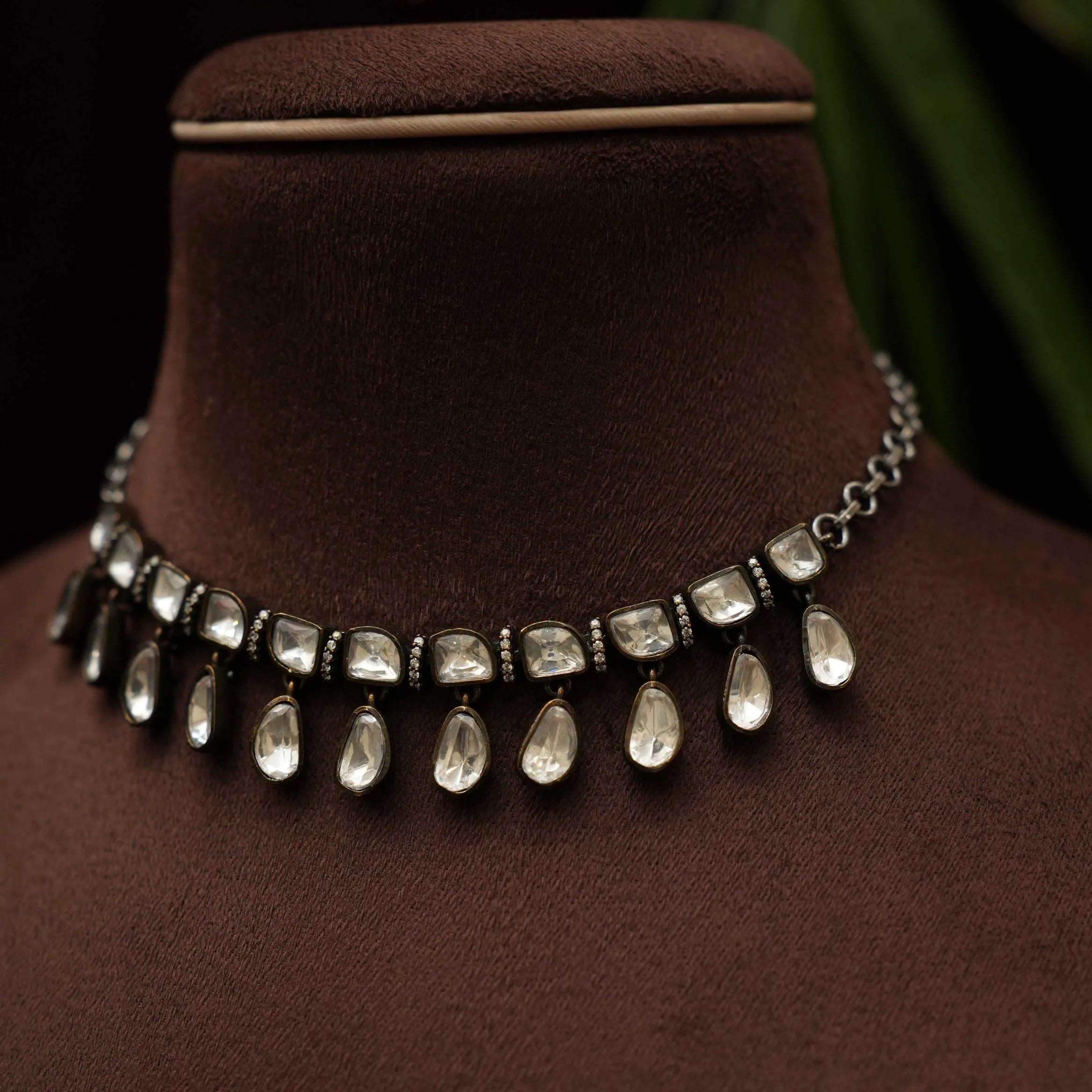 Tajia Silver Dual Tone Necklace