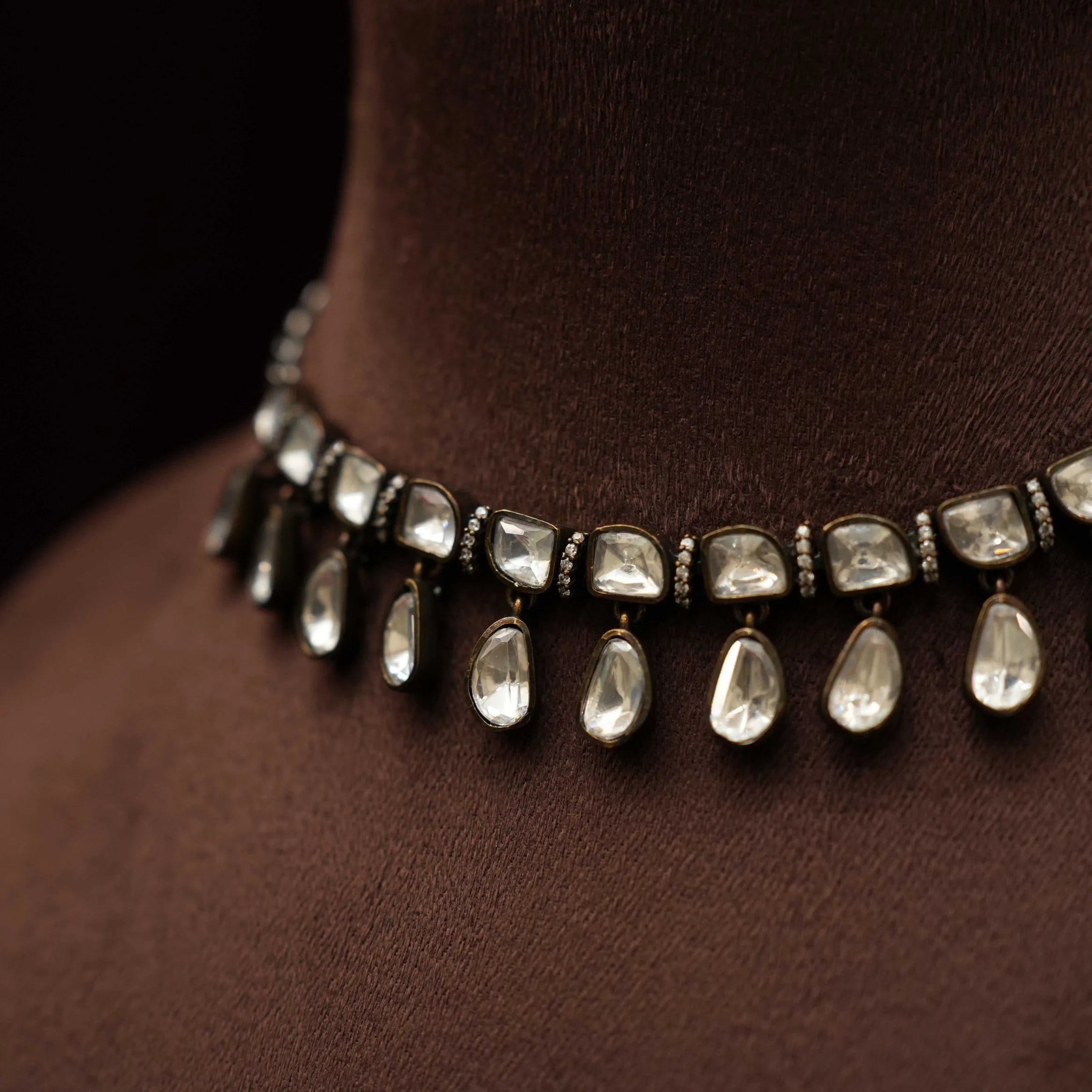 Tajia Silver Dual Tone Necklace