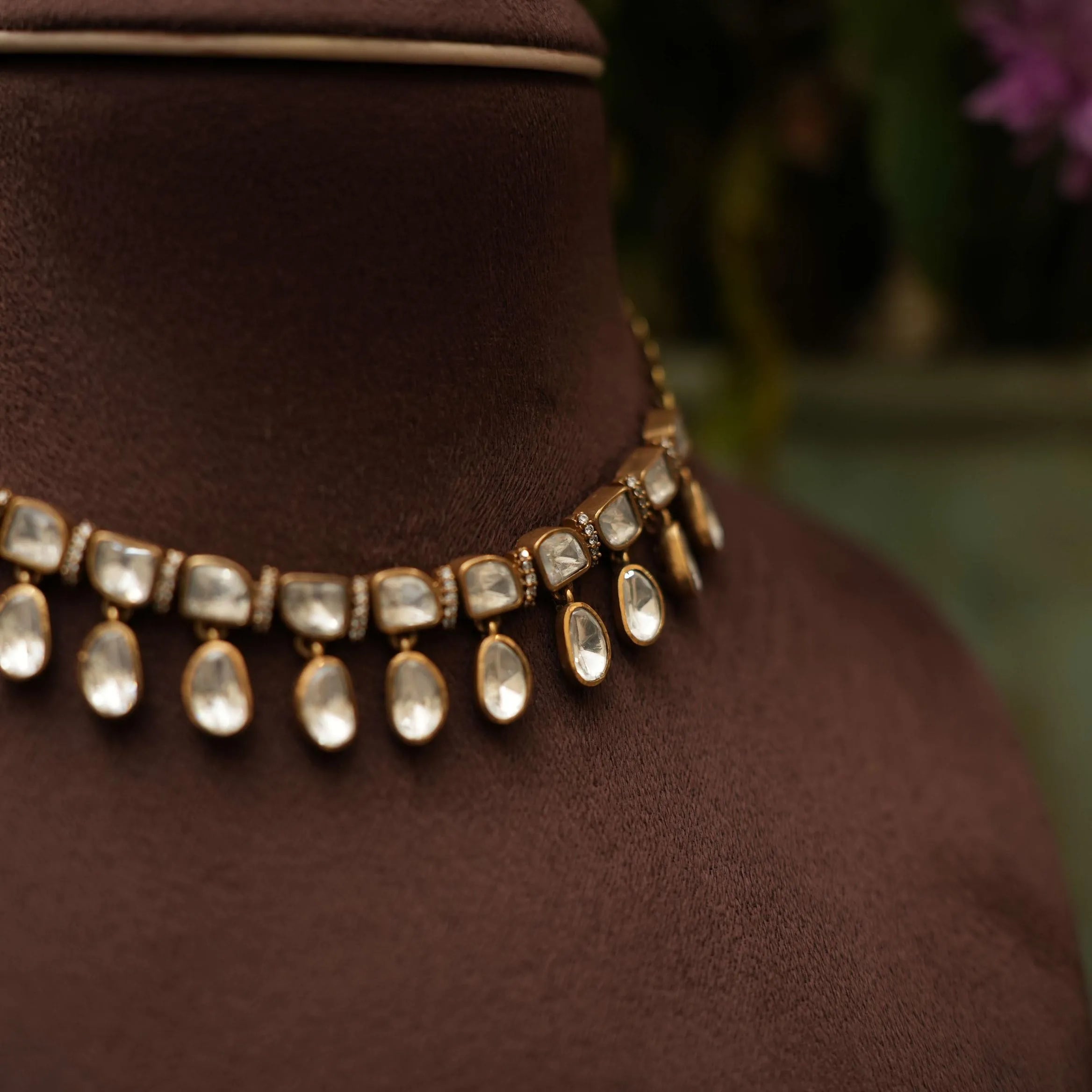 Tajia Silver Dual Tone Necklace