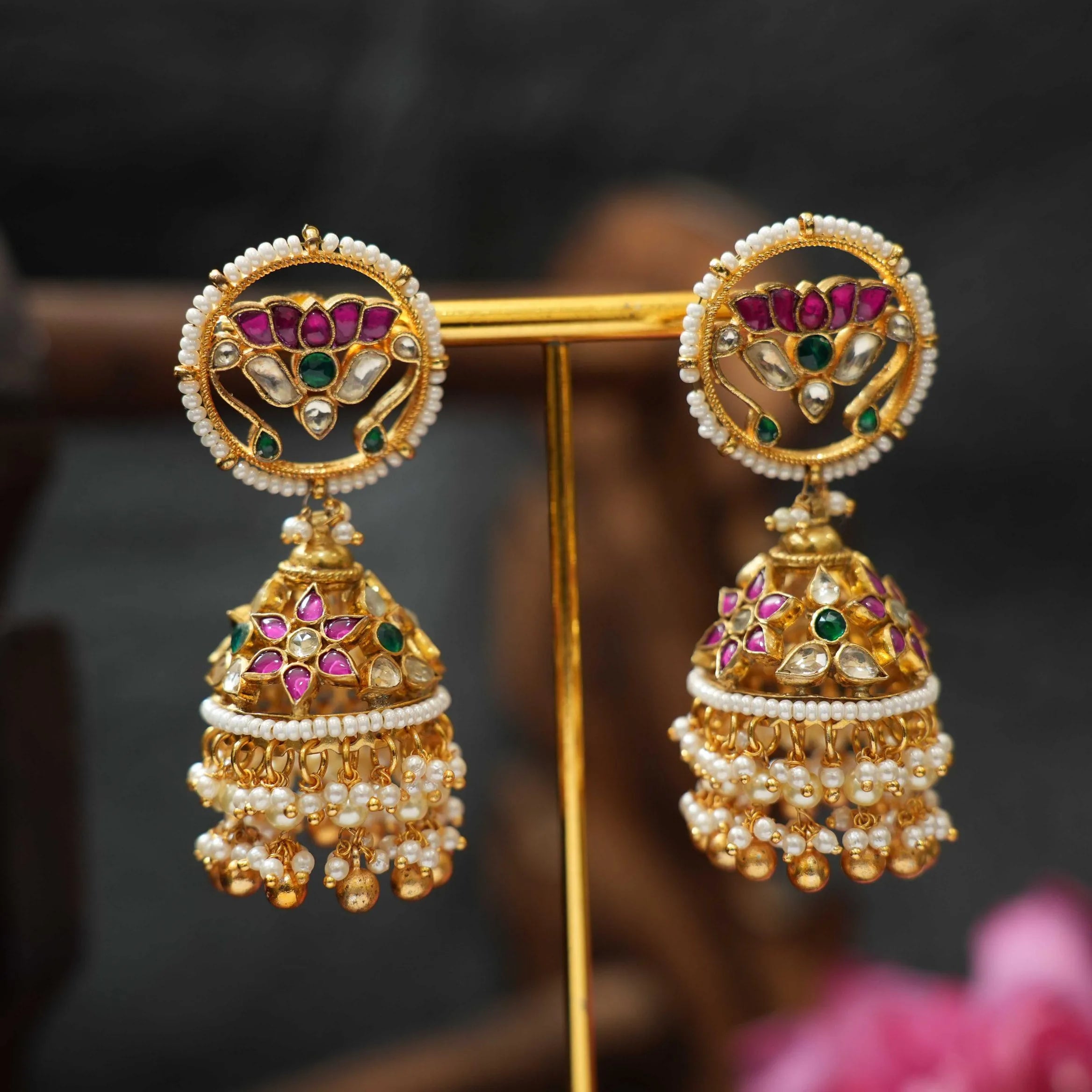 Tamarai Polki Jhumka