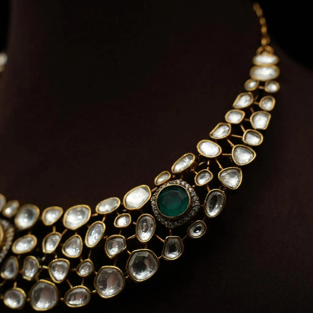 Tamsin Victorian Necklace - Green