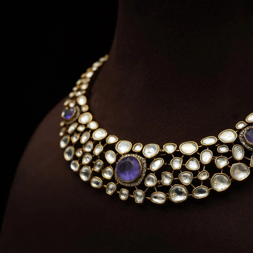 Tamsin Victorian Necklace - Lilac