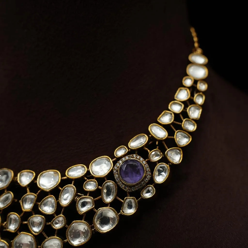 Tamsin Victorian Necklace - Lilac