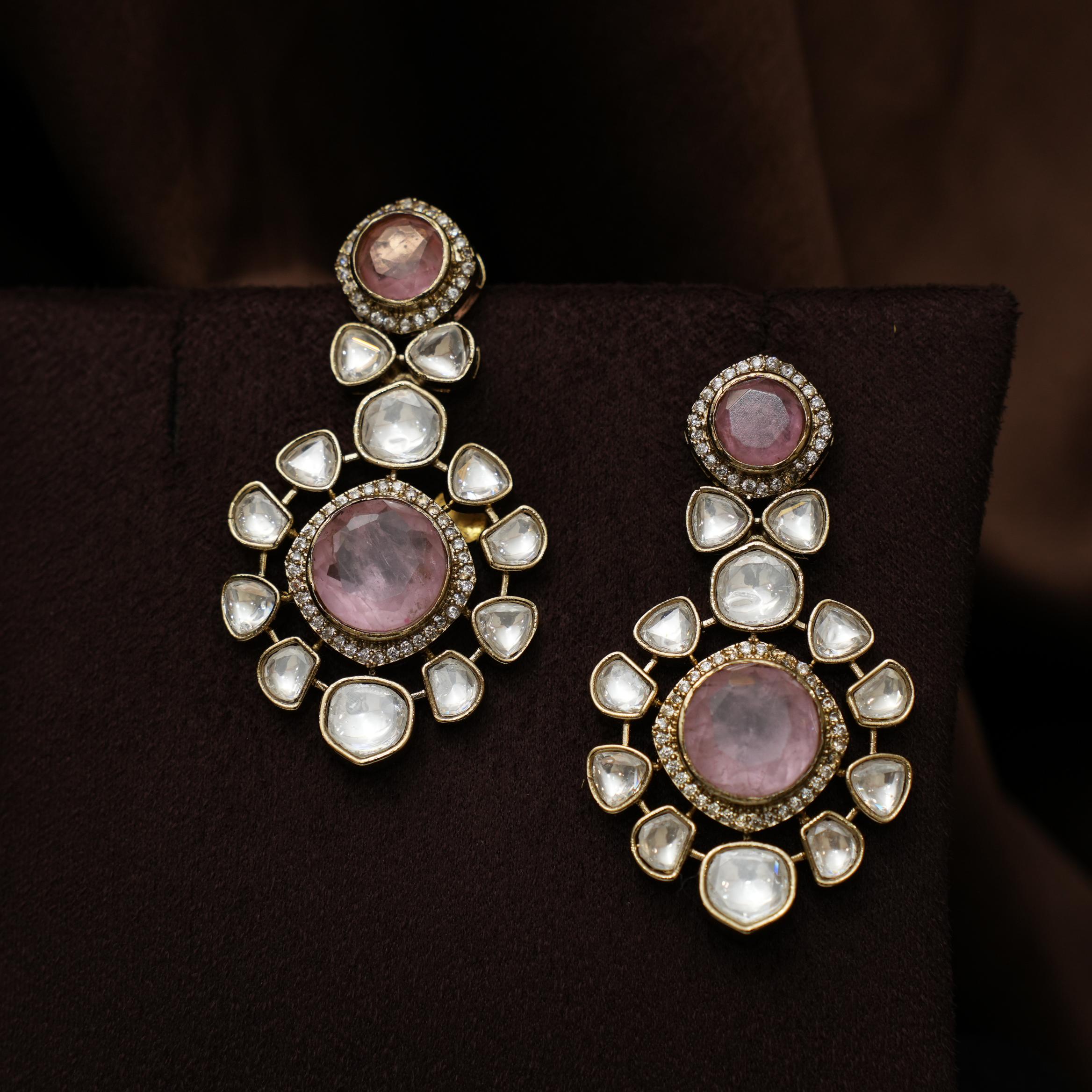 Tamsin Victorian Necklace - Pastel Pink
