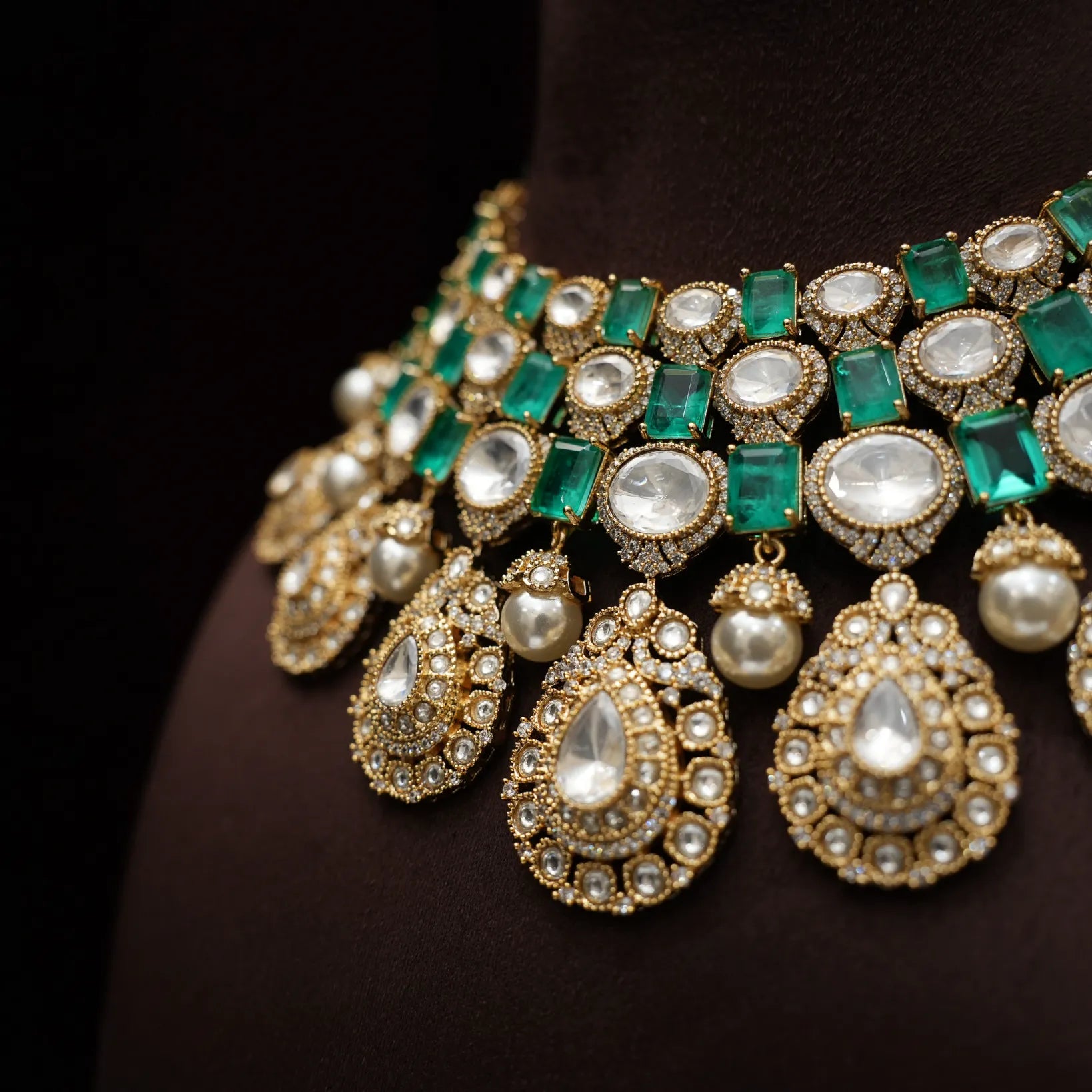 Taneesha Victorian Polki Necklace