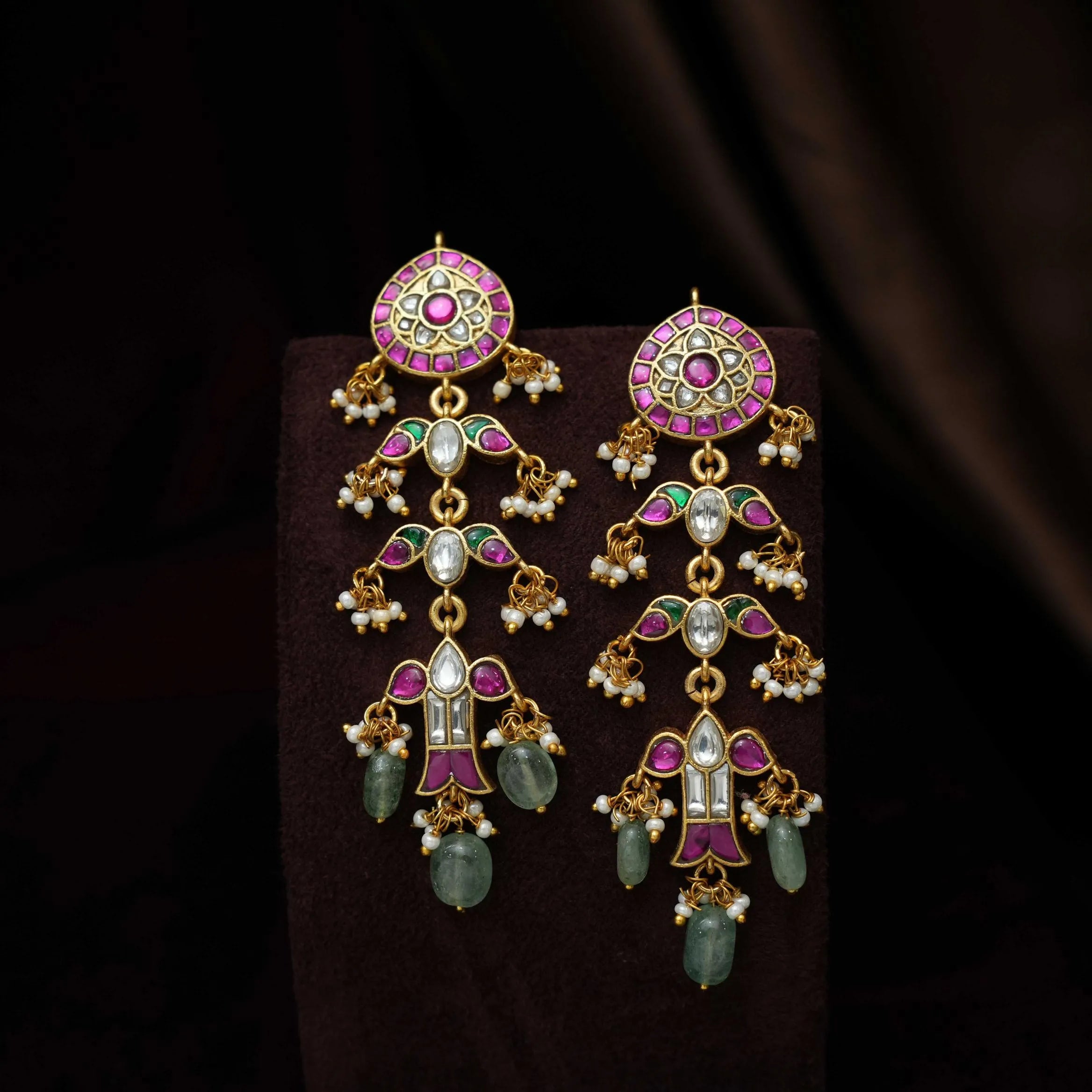 Taneria Polki Designer Earrings