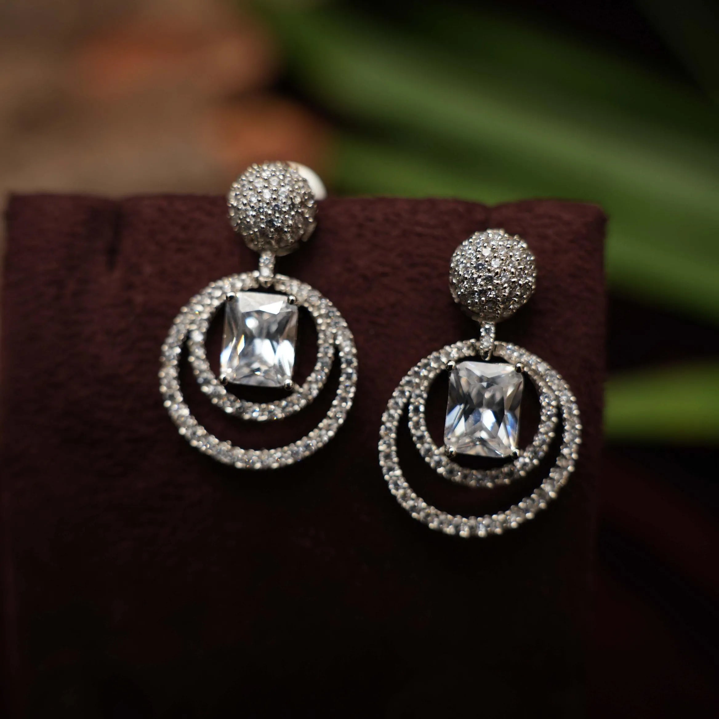 Tania Zircon Earrings - Rimli Boutique