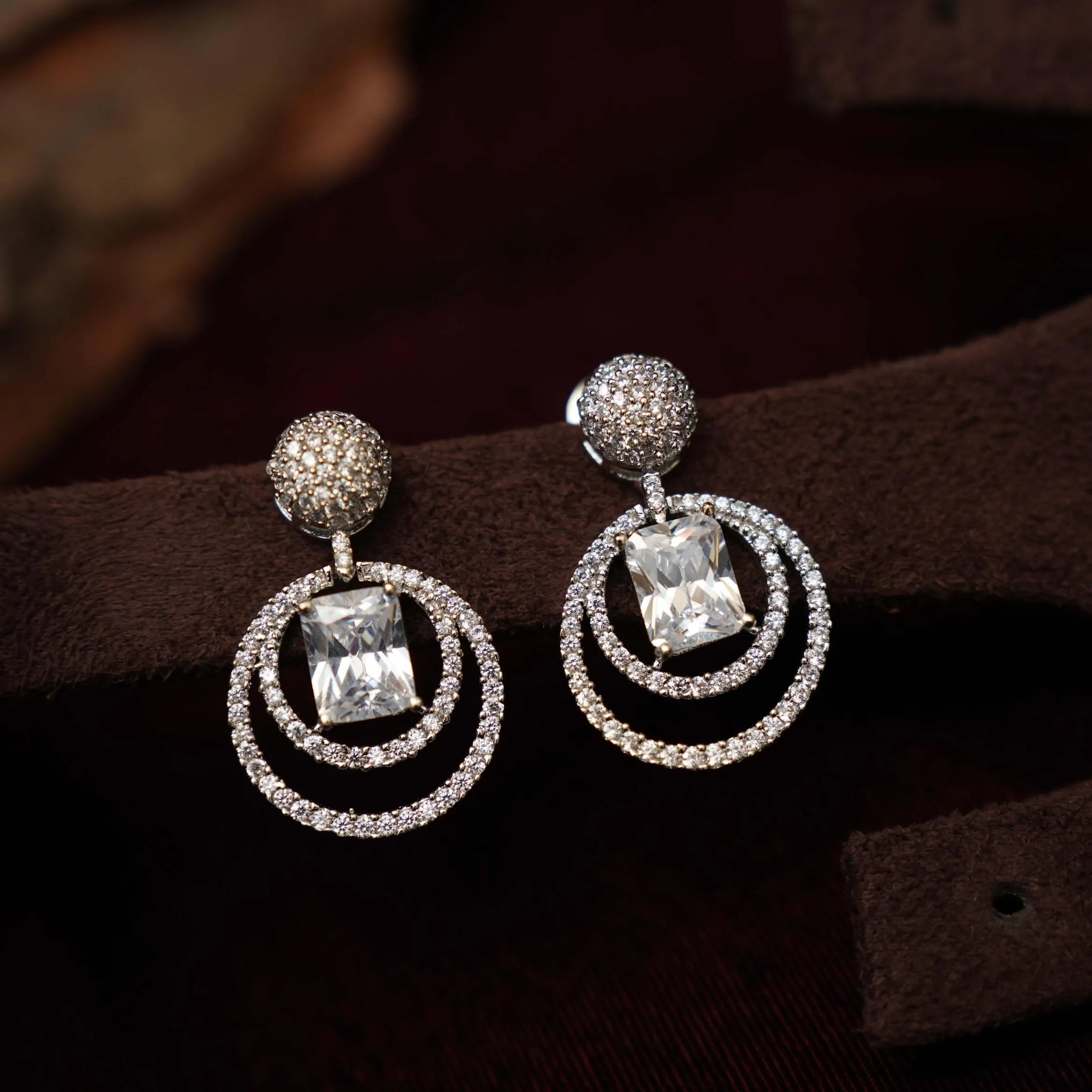 Tania Zircon Earrings - Rimli Boutique