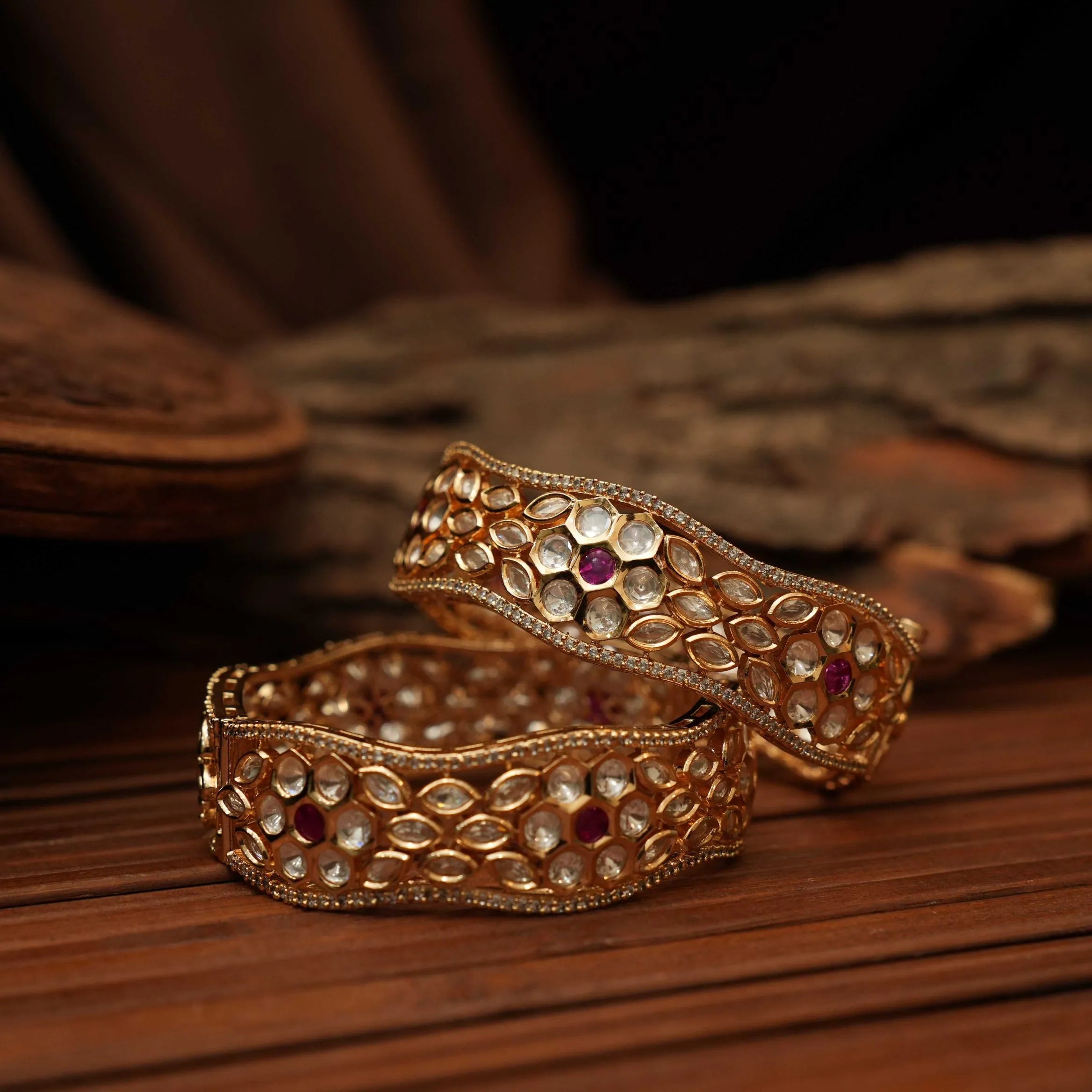 Tanisha Polki Bangles