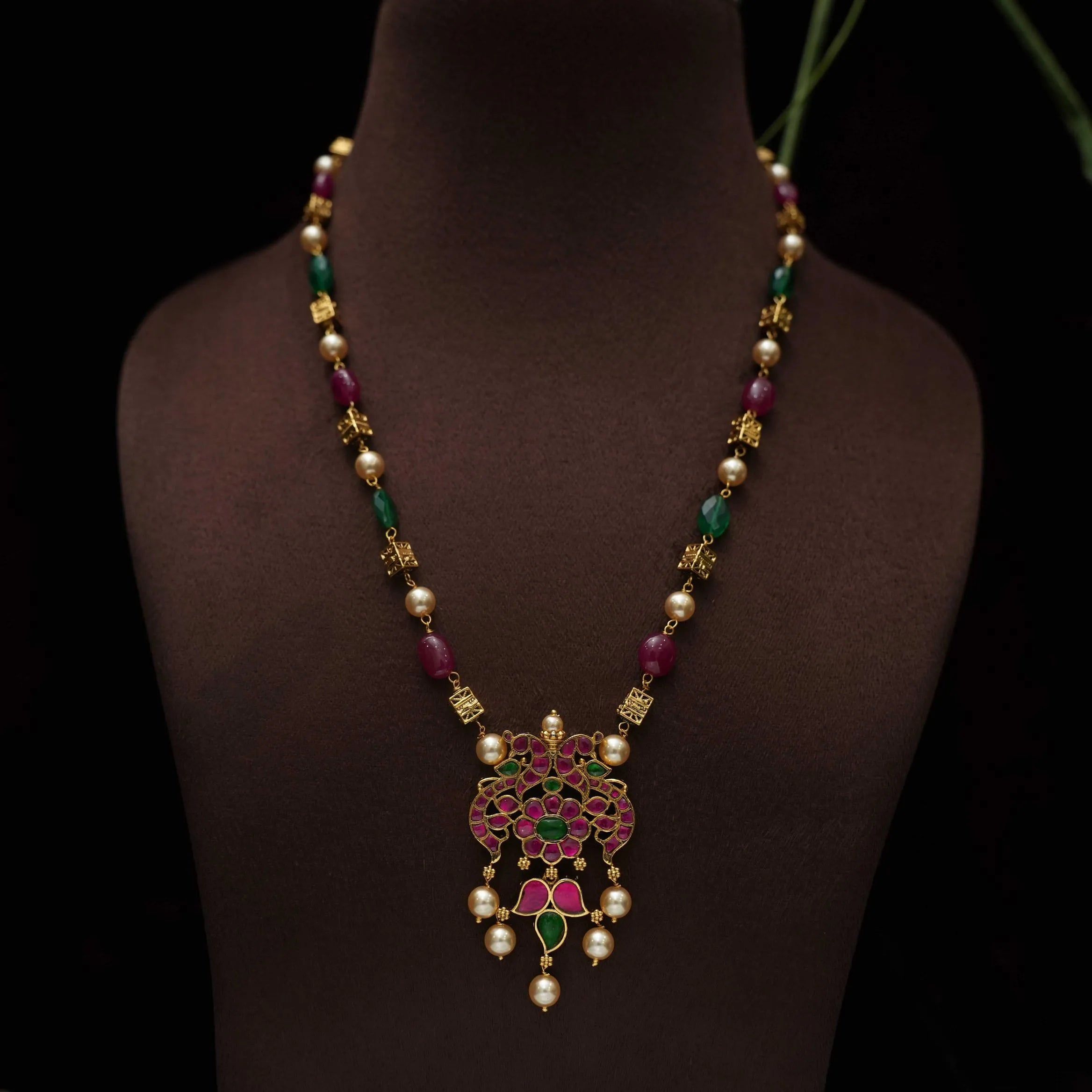 Tanu Antique Beaded Necklace