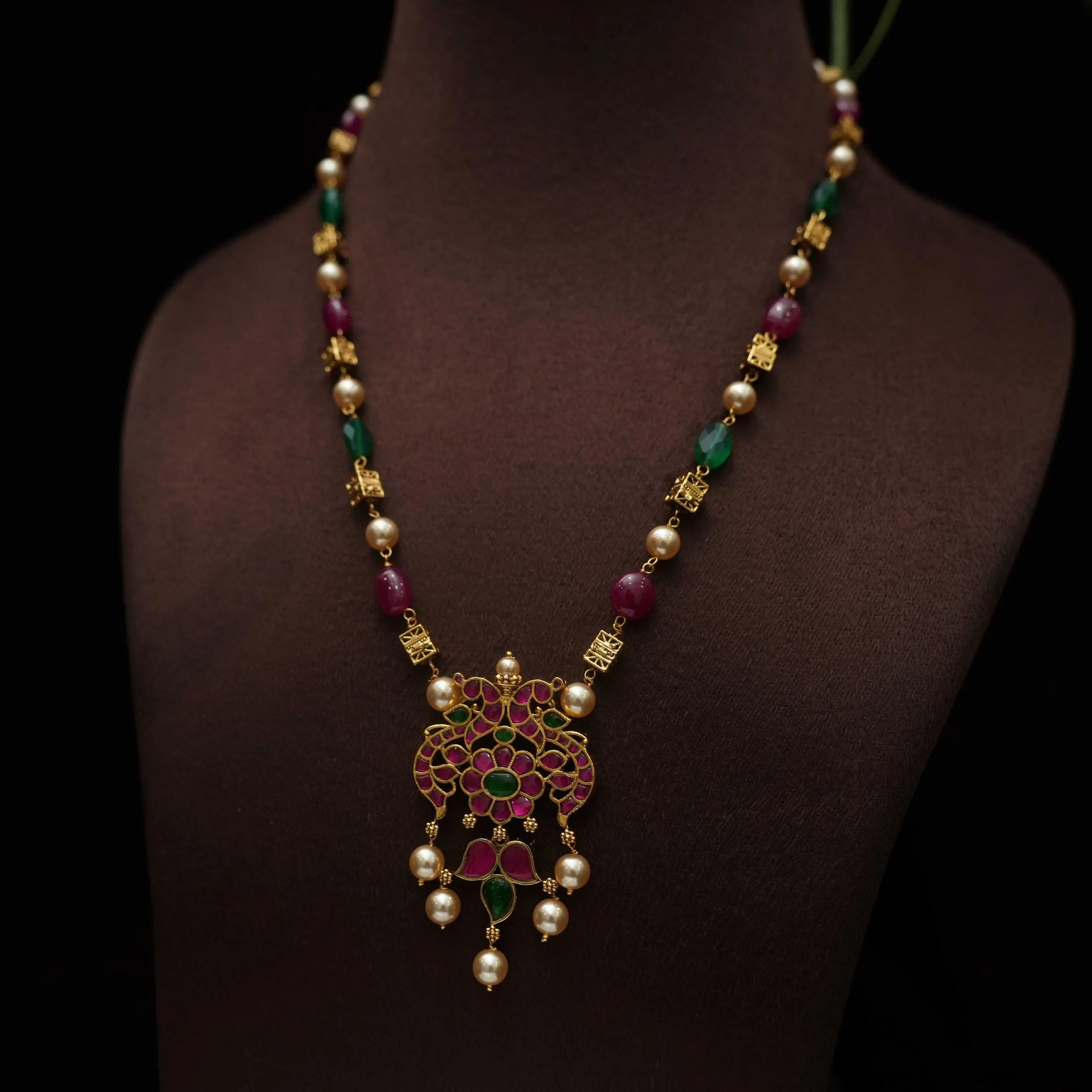 Tanu Antique Beaded Necklace