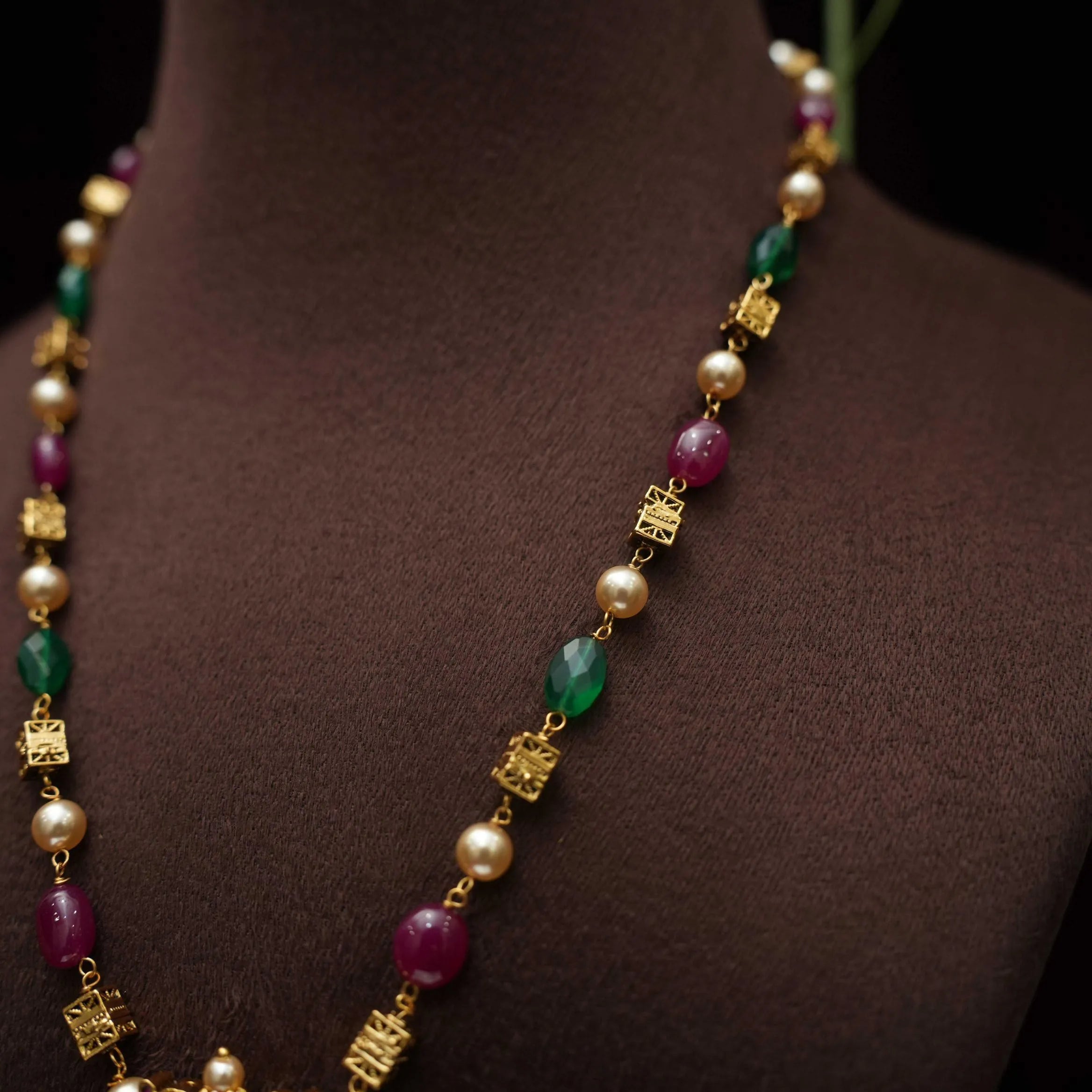 Tanu Antique Beaded Necklace