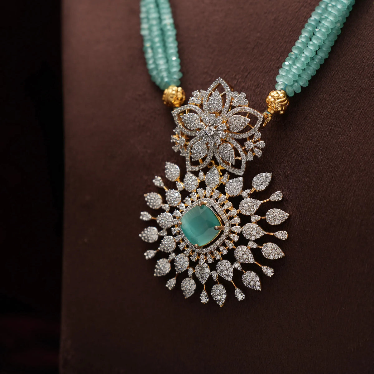 Tanusha Beaded Necklace - Sky Blue