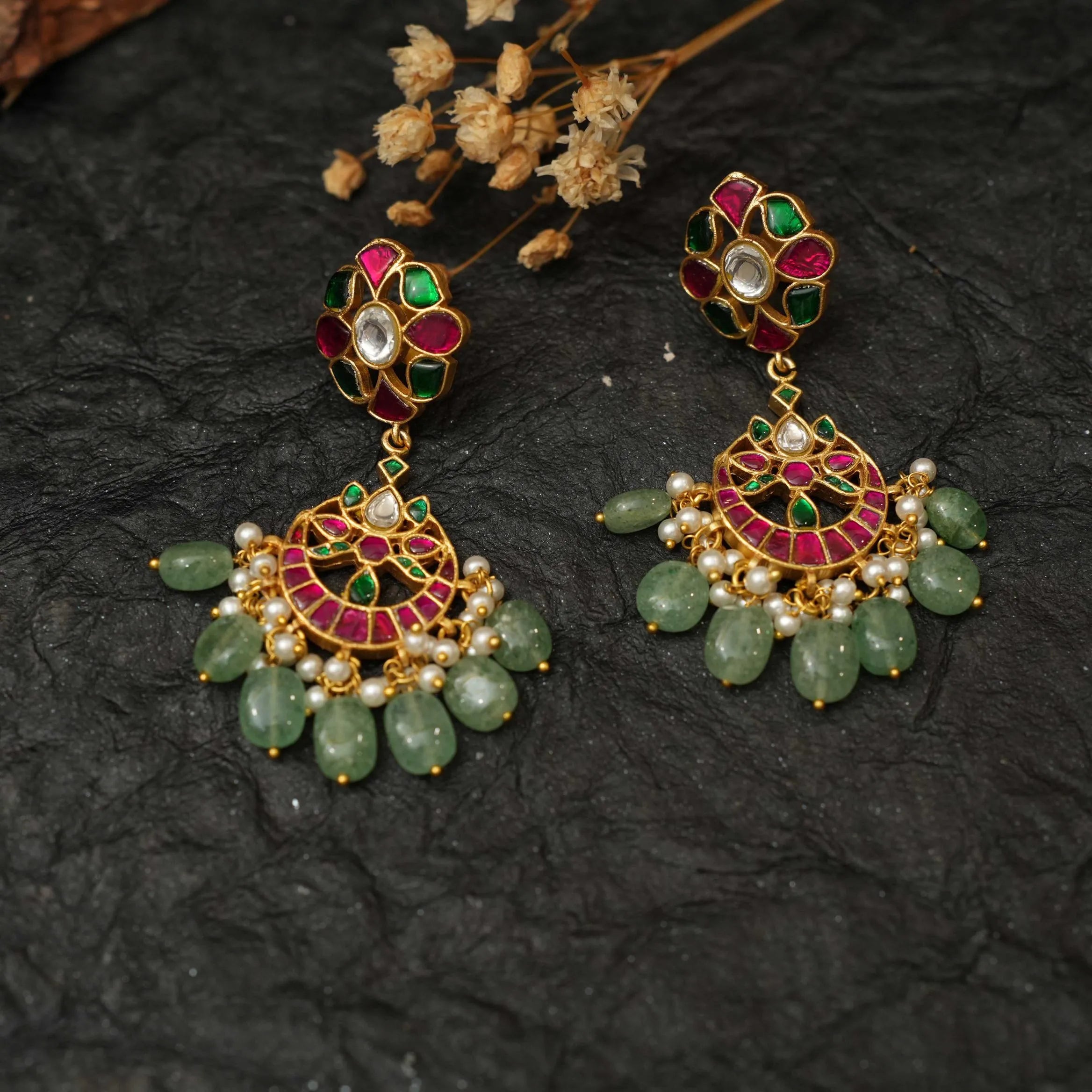 Tapi Polki Designer Earrings