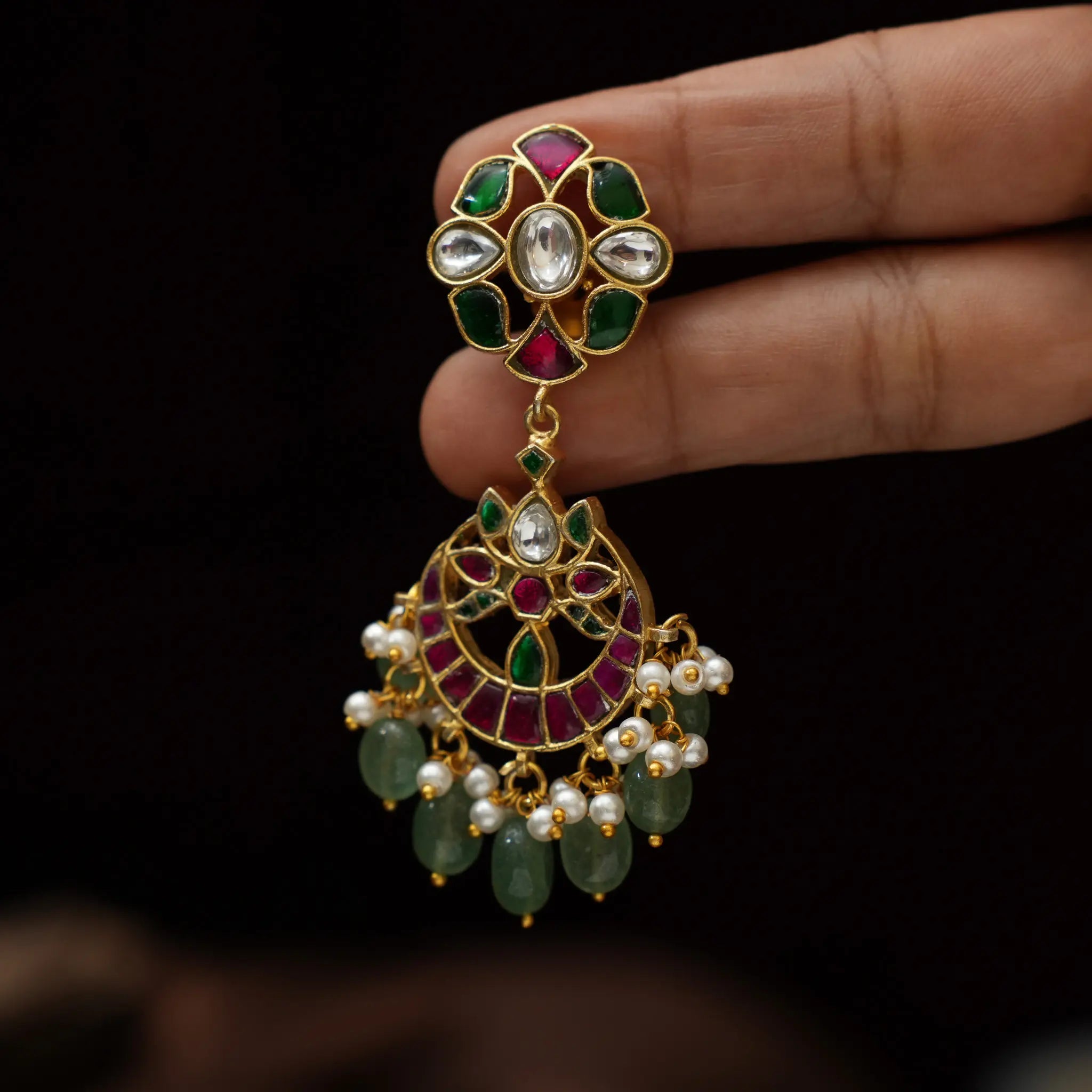 Tapi Polki Designer Earrings