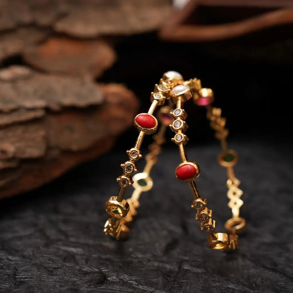 Taru Antique Bangles - Multicolor