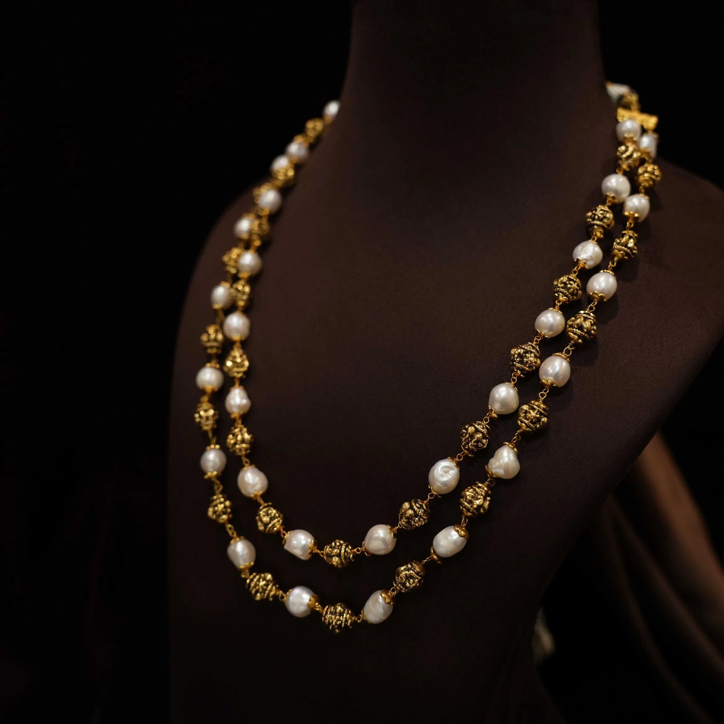 Tarush Beaded Necklace - Two Row