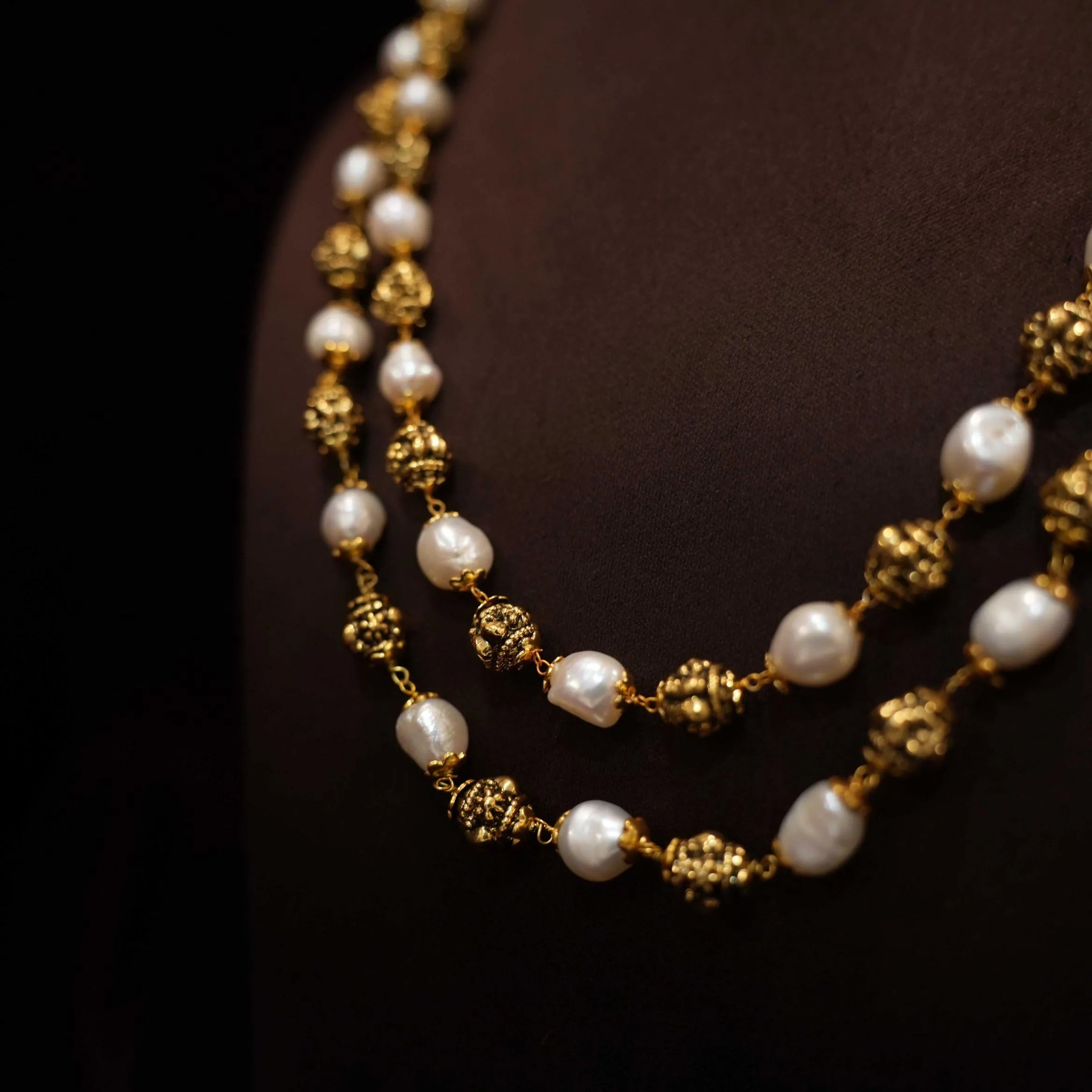 Tarush Beaded Necklace - Two Row