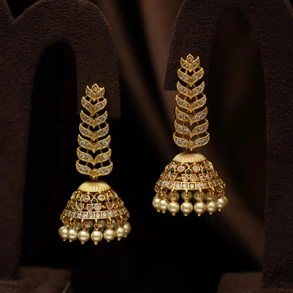 Tashi Antique Jhumka Earrings