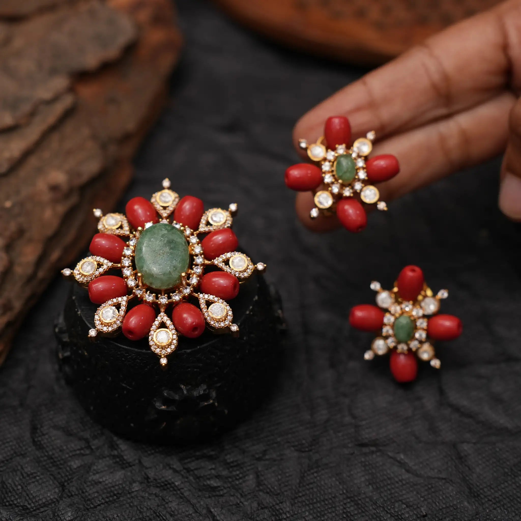 Tavishi Coral Pendant